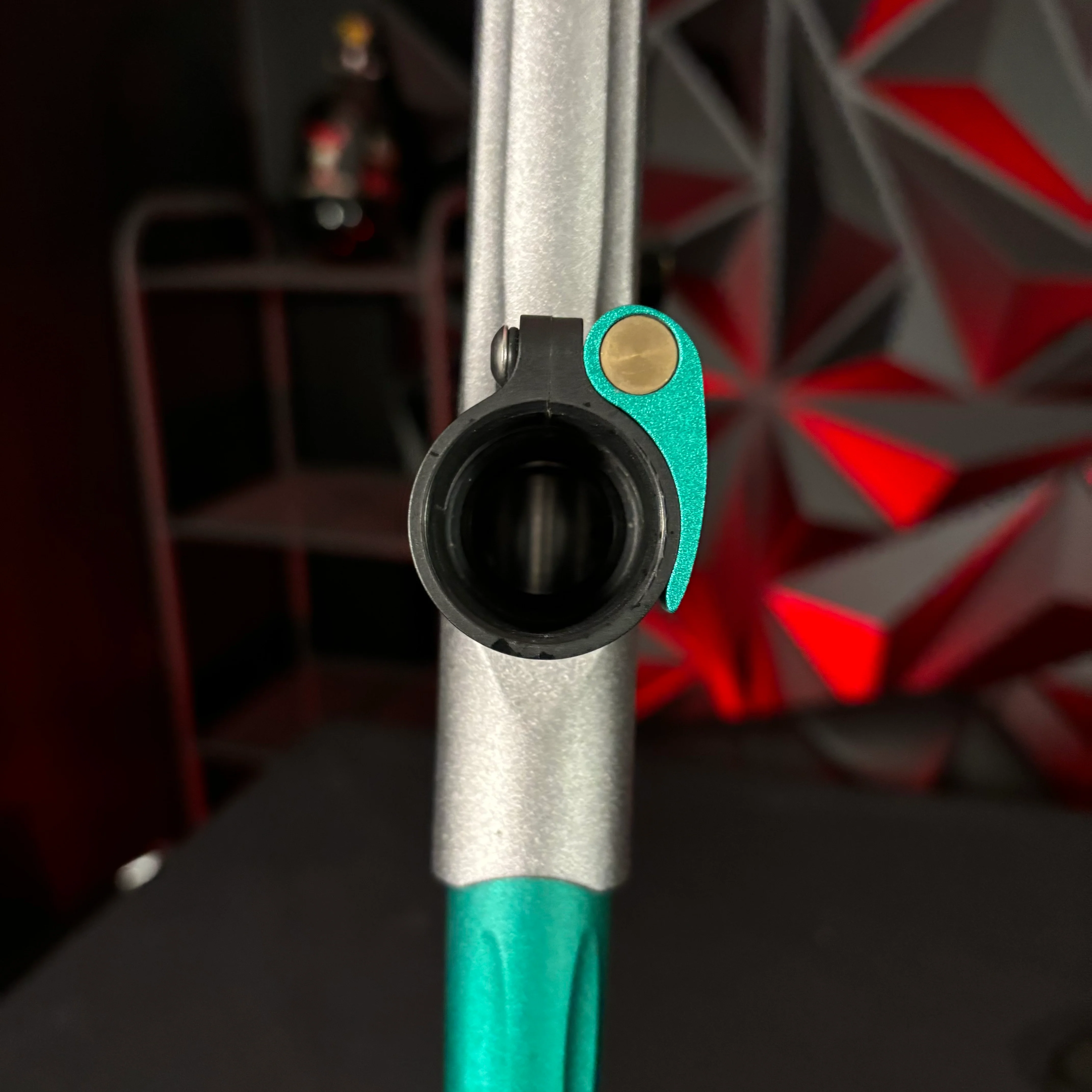 Used Empire Mini GS Paintball Gun- Silver/Aquamarine - Image 9