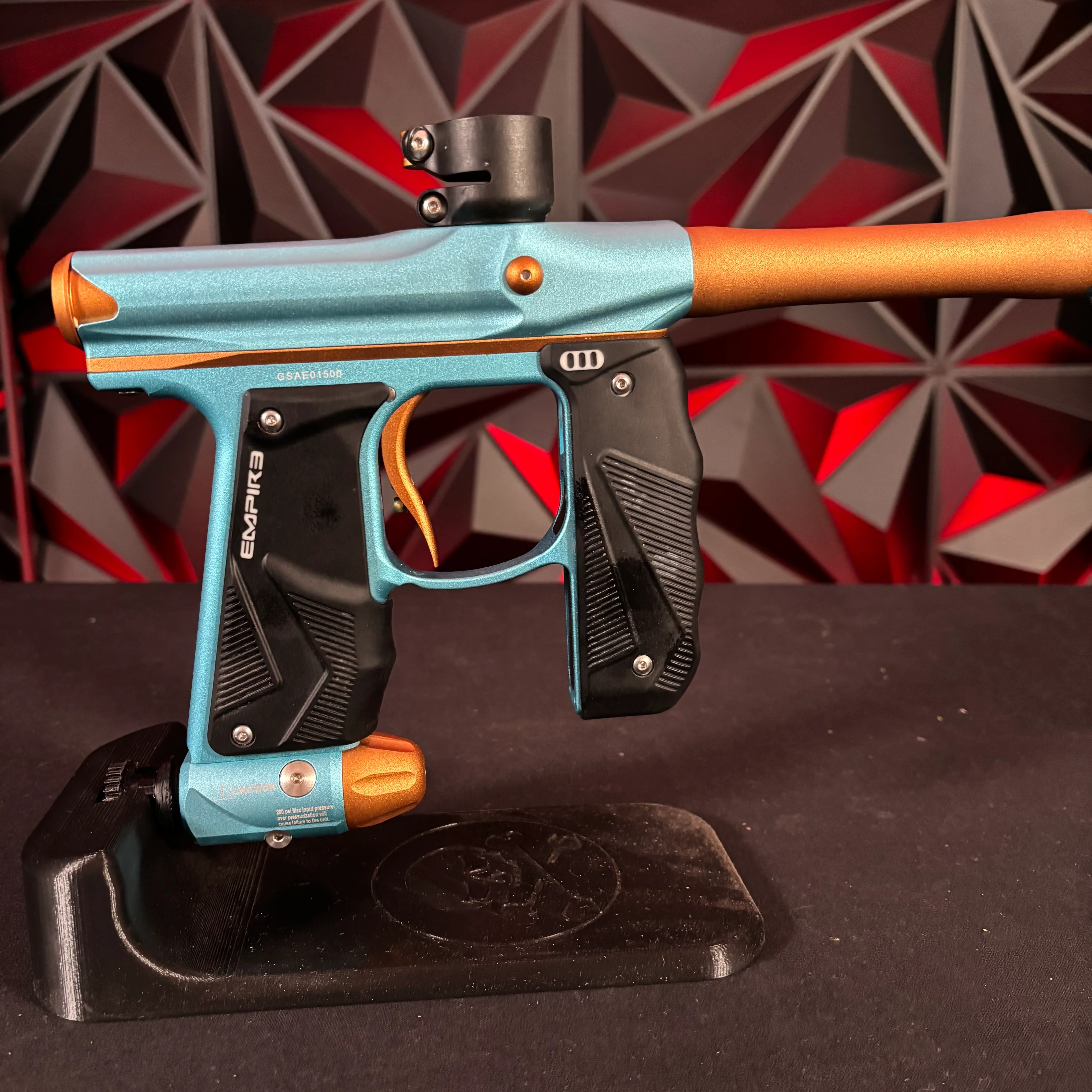 Used Empire Mini GS Paintball Gun - Teal/Bronze - Image 2