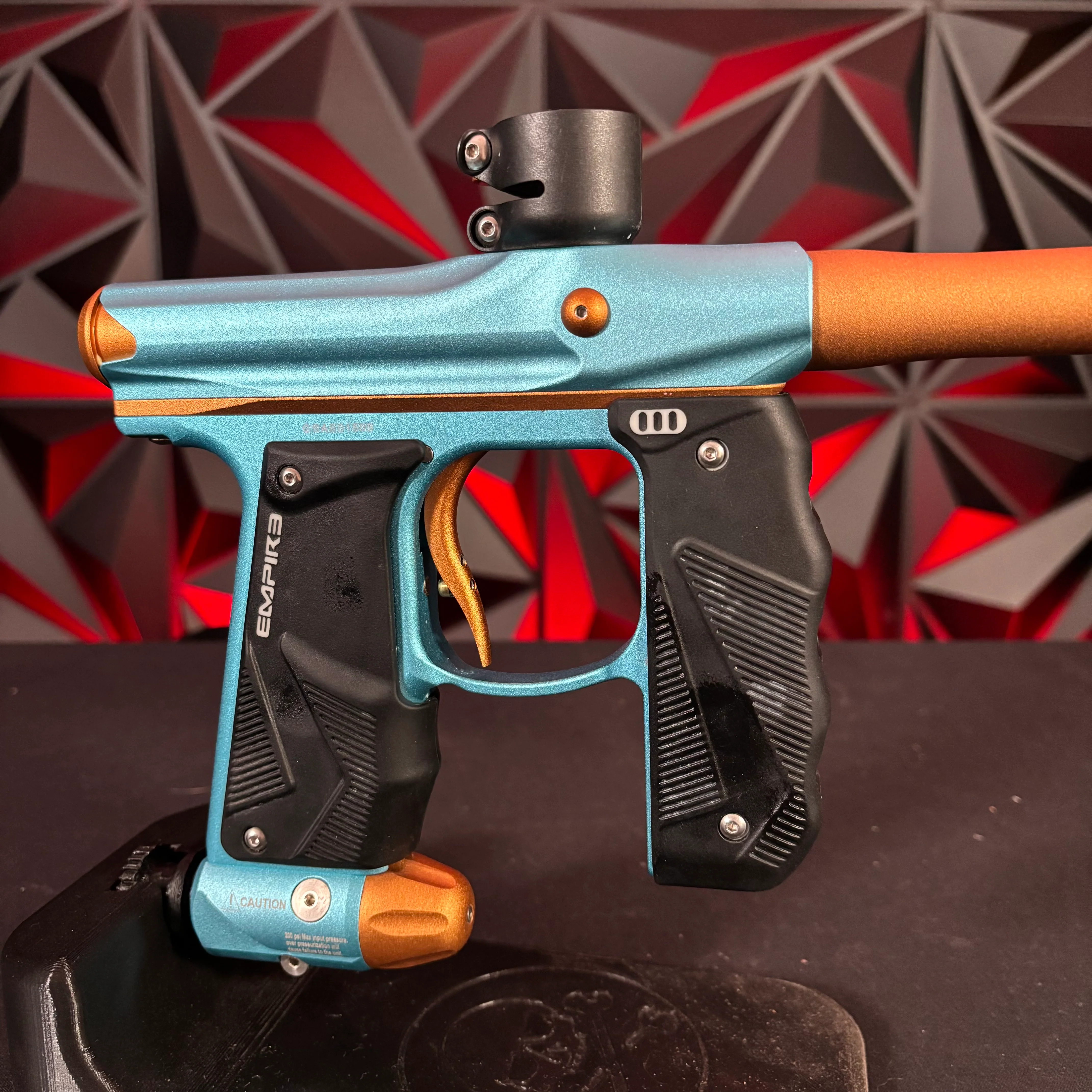 Used Empire Mini GS Paintball Gun - Teal/Bronze - Image 3