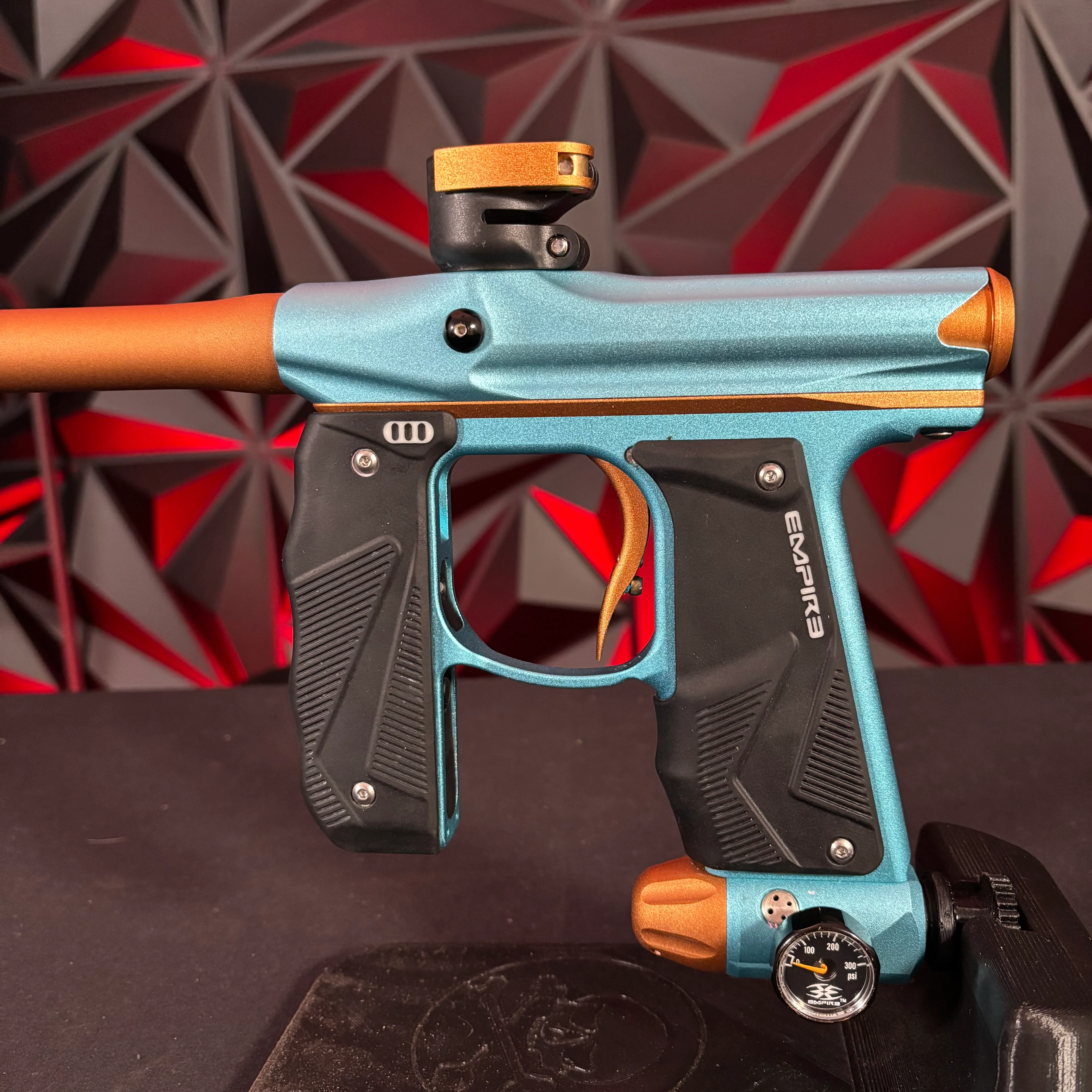Used Empire Mini GS Paintball Gun - Teal/Bronze - Image 4