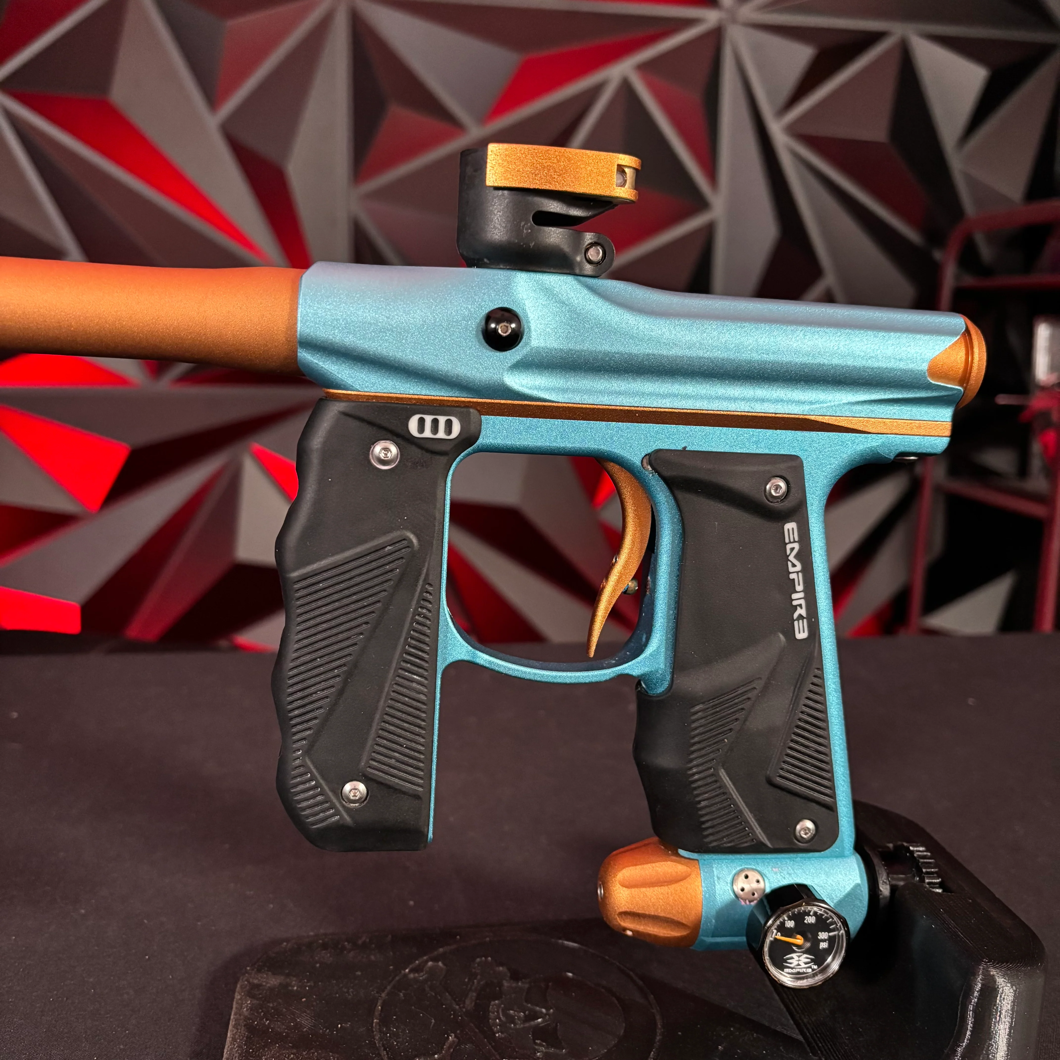 Used Empire Mini GS Paintball Gun - Teal/Bronze - Image 5