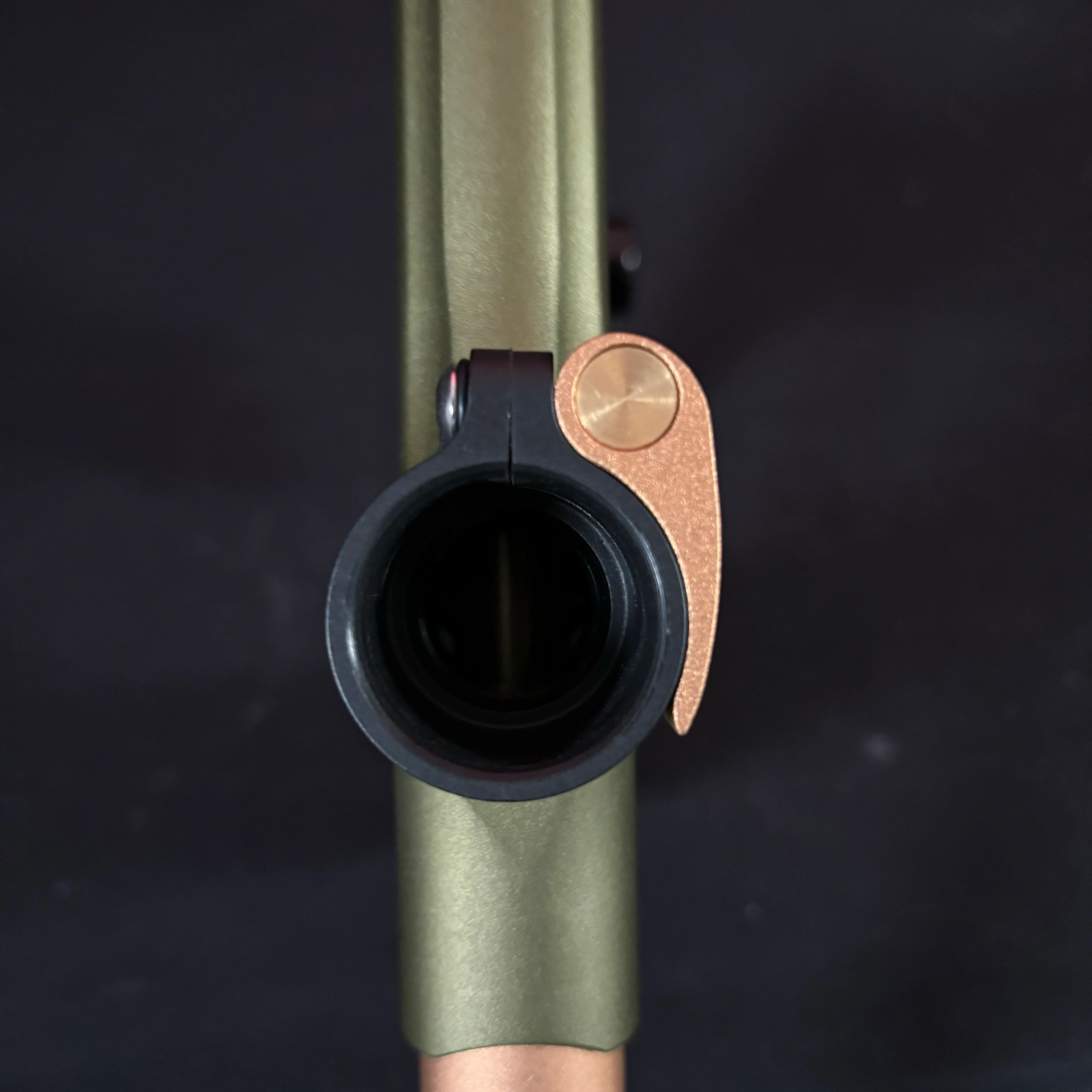 Used Empire Mini GS Paintball Marker - Dust Olive/Orange - Image 9