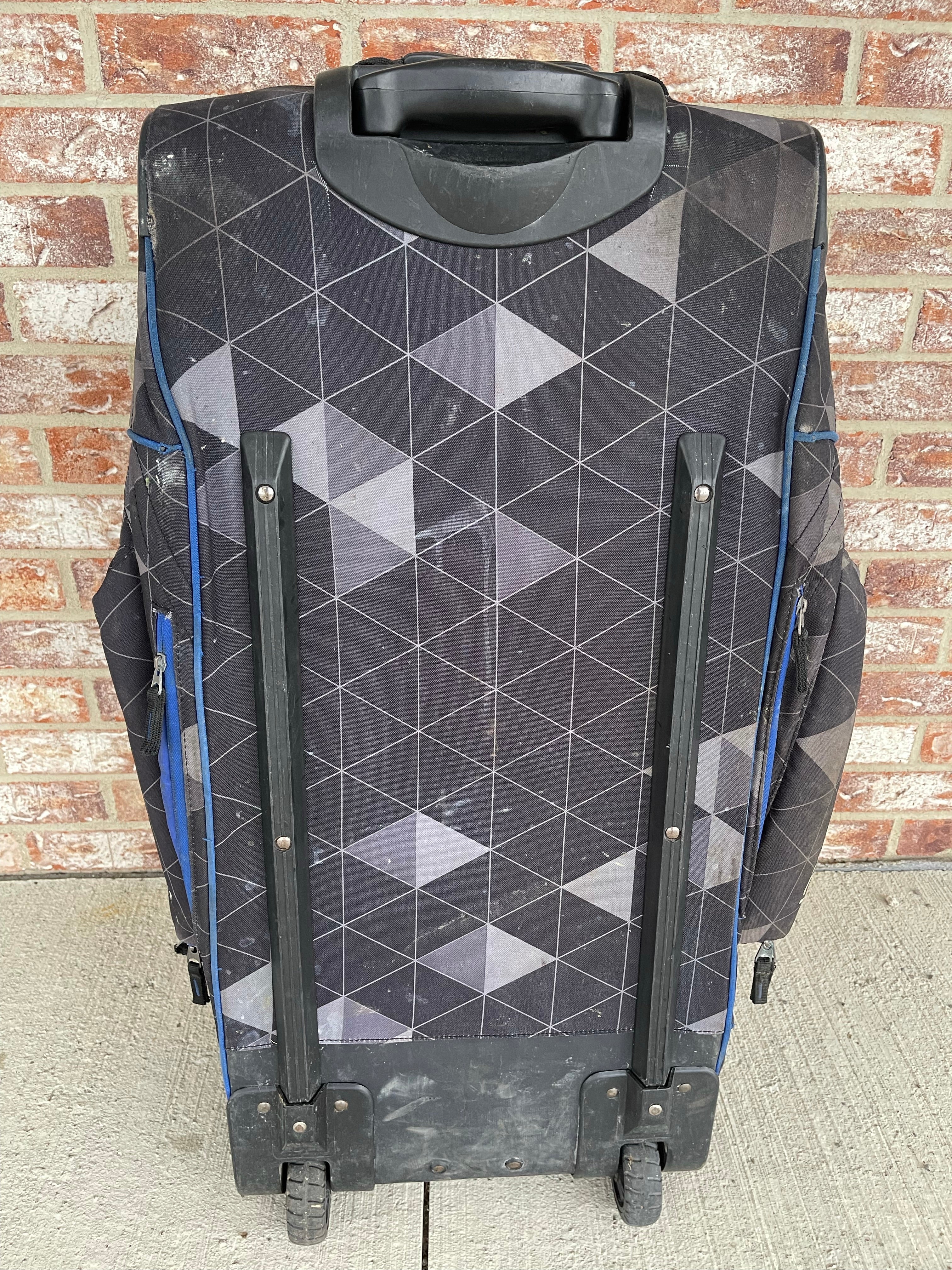 Used Empire Paintball Rolling Gear Bag - Blue / Black - Image 2