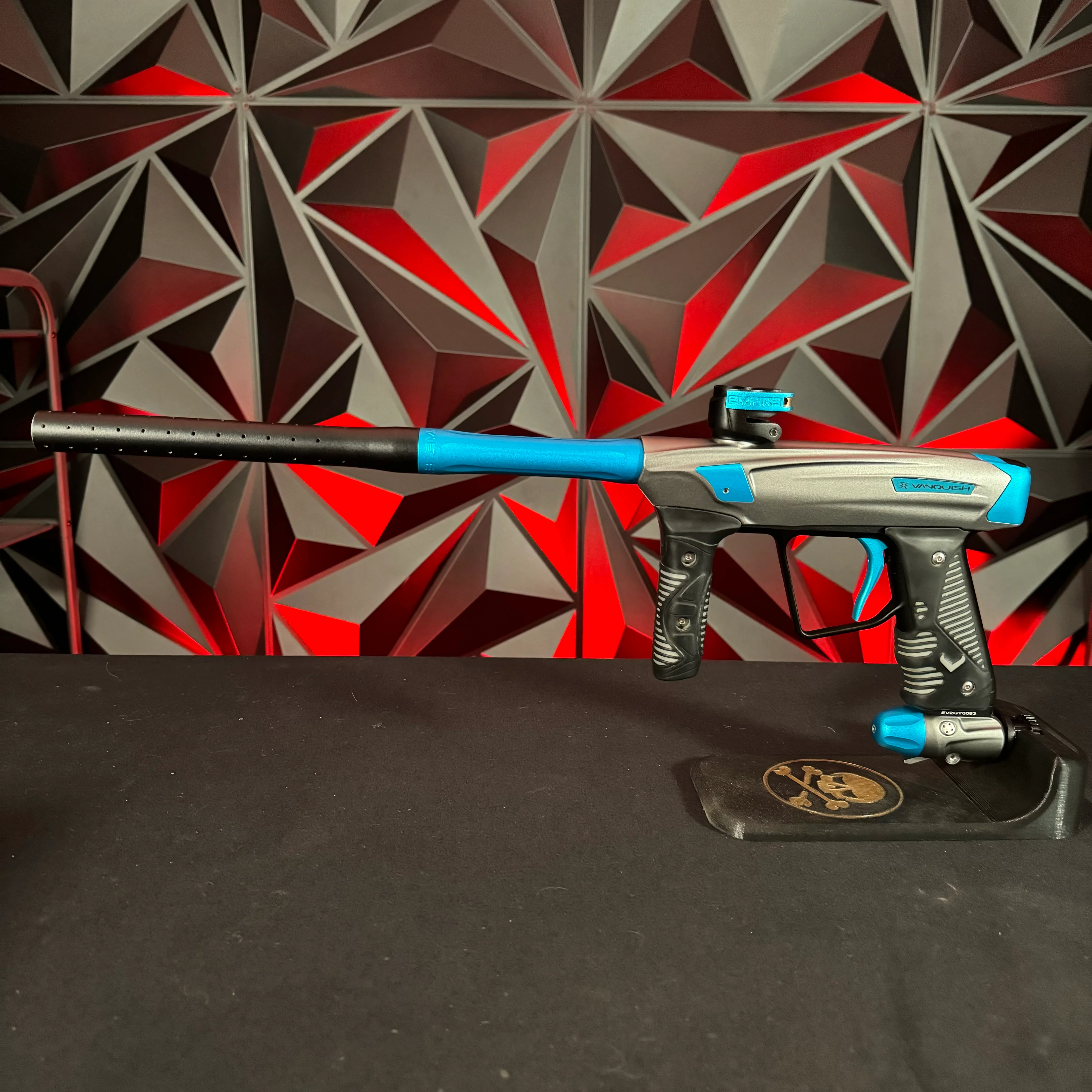 Used Empire Vanquish 2.0 Paintball Maker - Blue Steel w/ 4 backs - Image 6