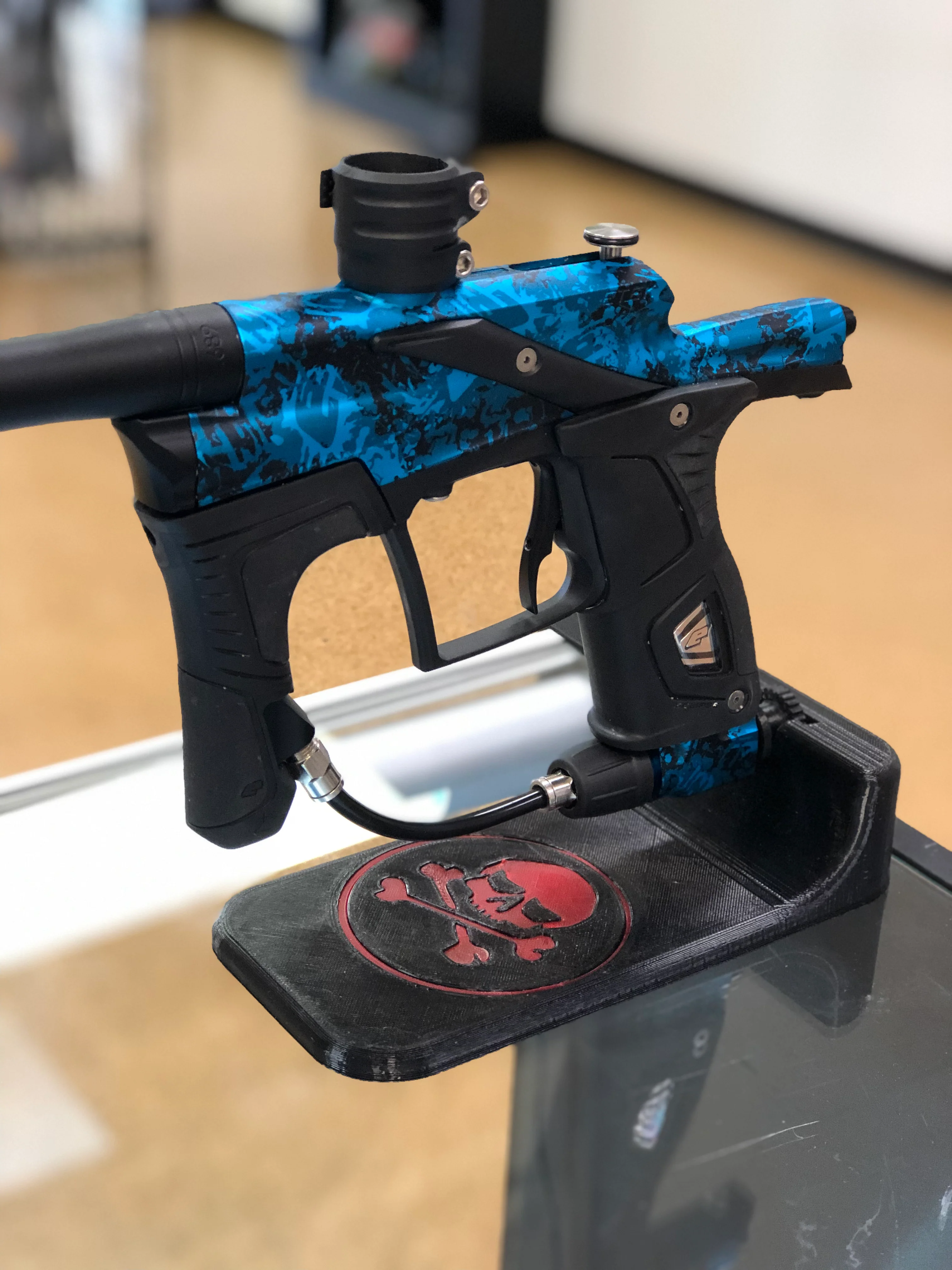 Used Etek 5 w/ OLED Board - Splat Blue - Image 5