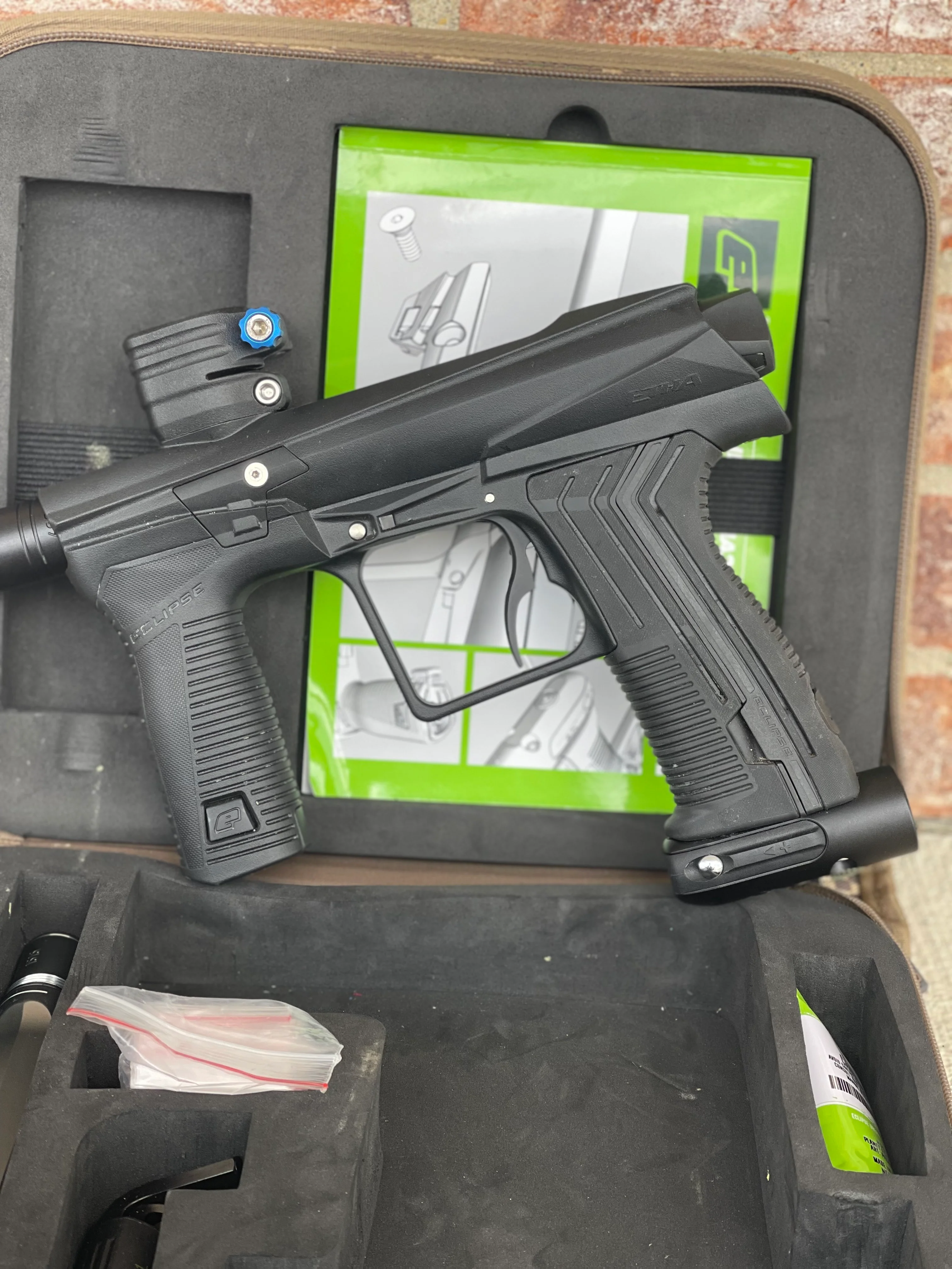 Used Etha 2 Paintball Marker - Black w/ 2 barrel backs and Exalt Feedneck Screw - Image 6