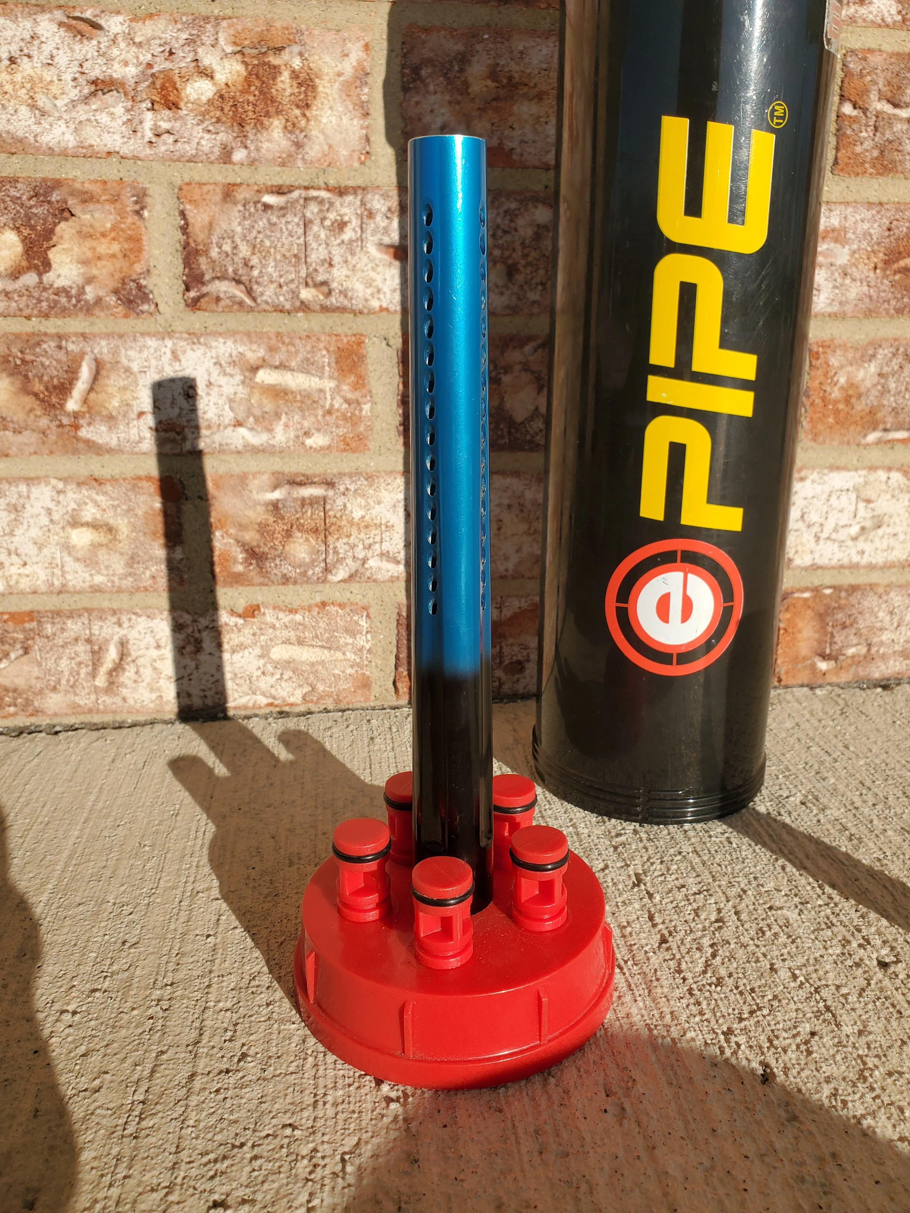 Used Evil Pipe Barrel Kit - Blue Fade - Autococker Thread - Image 4
