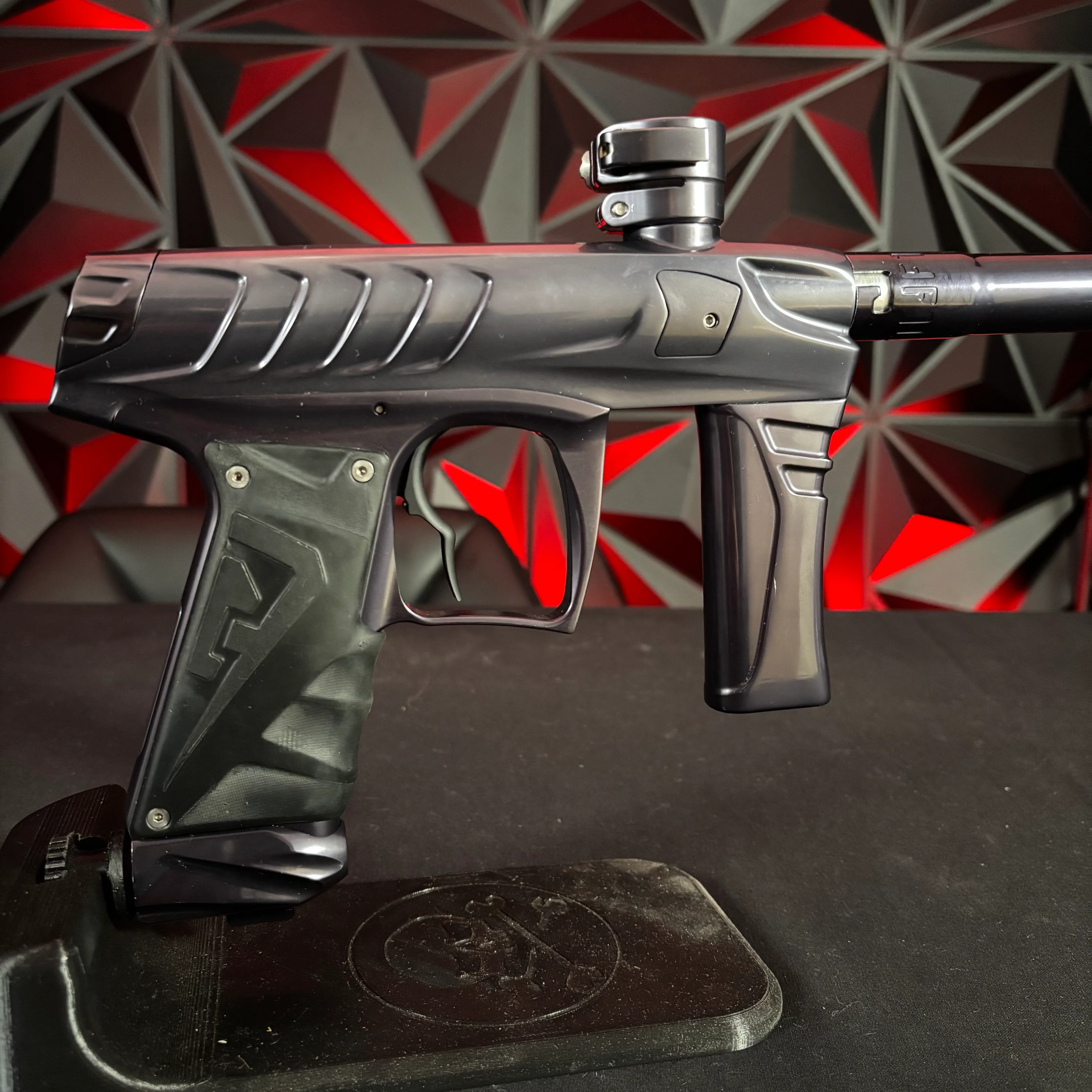 Used Field One Force Paintball Gun - Polished Pewter - Image 2