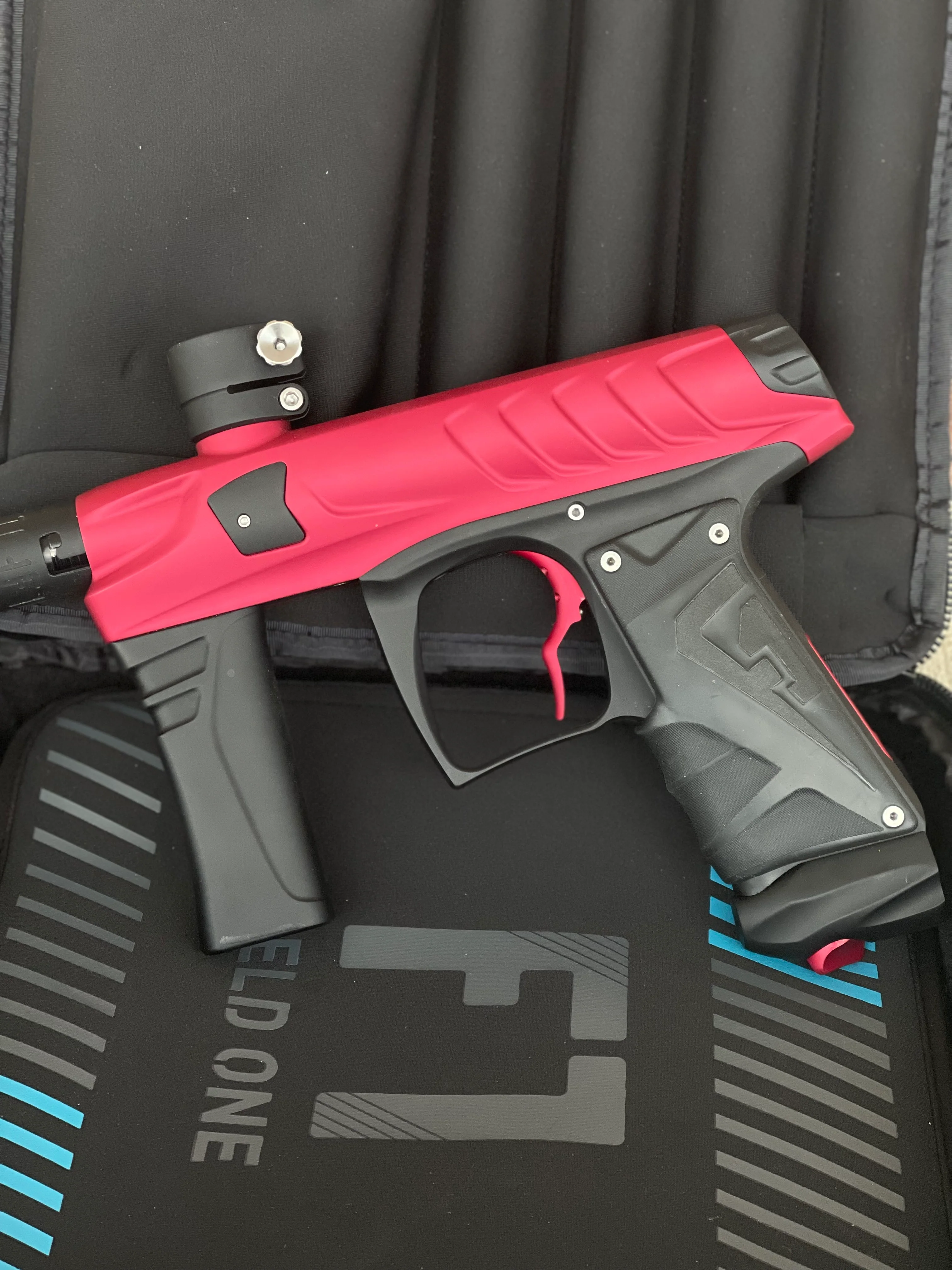 Used Field One Force Paintball Gun - Dust Red/Black - Image 6
