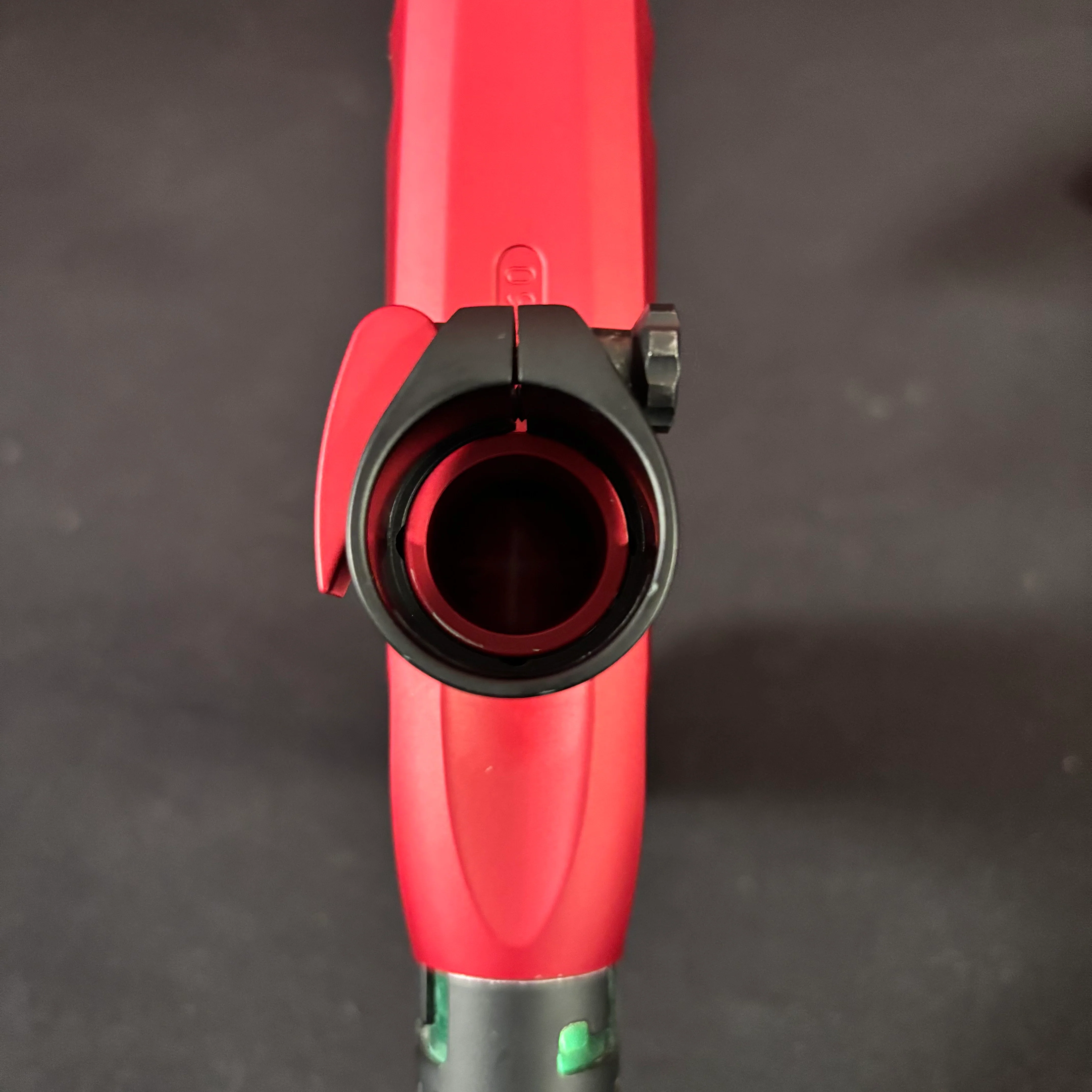Used Field One Force Paintball Gun - Dust Red/Black w/V2 Upgrades *Except V2 Pillow Tip*, Uzaraski Grip, Stock Grip, Deuce Trigger, S Trigger, & 2 Lipo Batteries - Image 9
