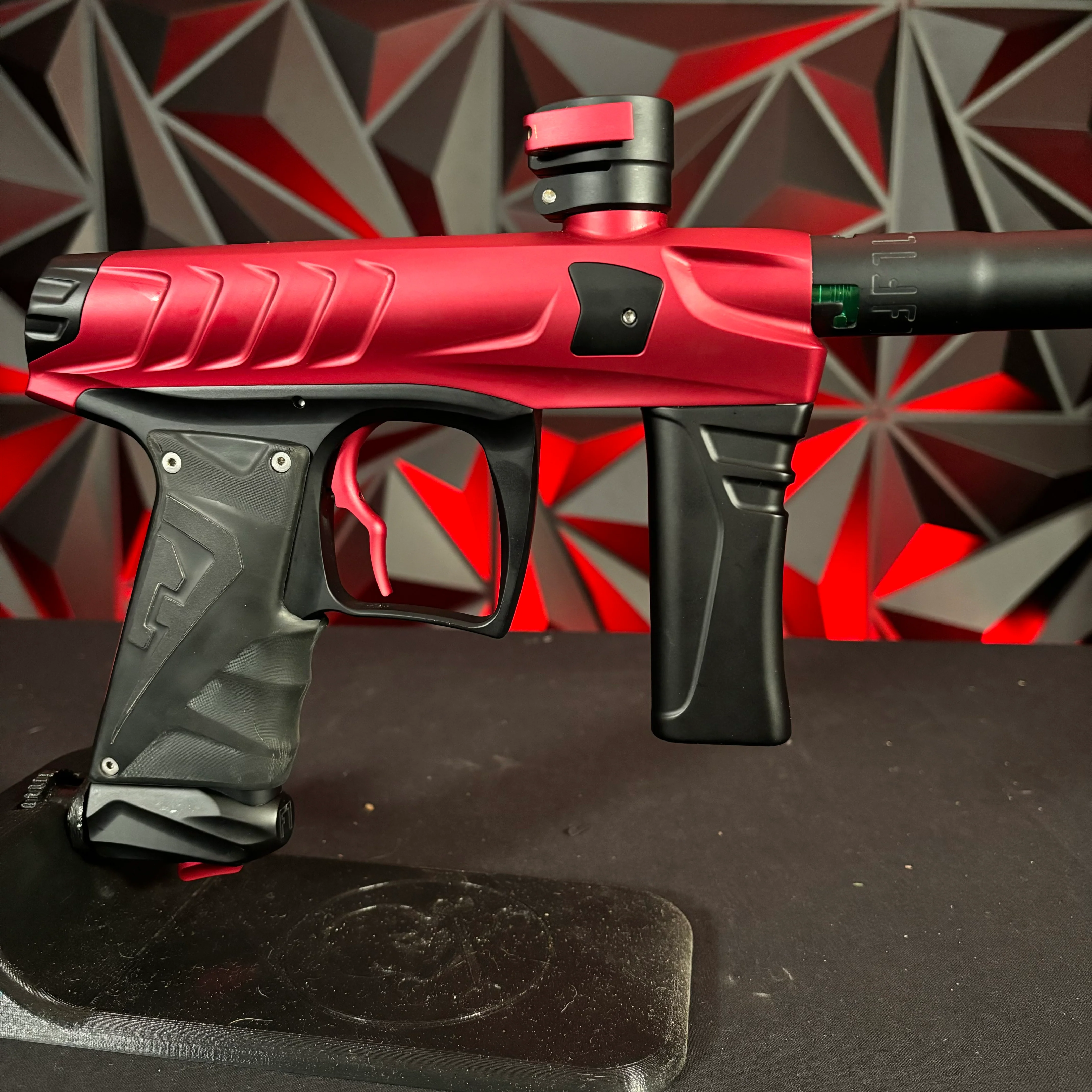 Used Field One Force Paintball Gun - Dust Red / Black w/FULL Acculock Insert Kit - Image 3
