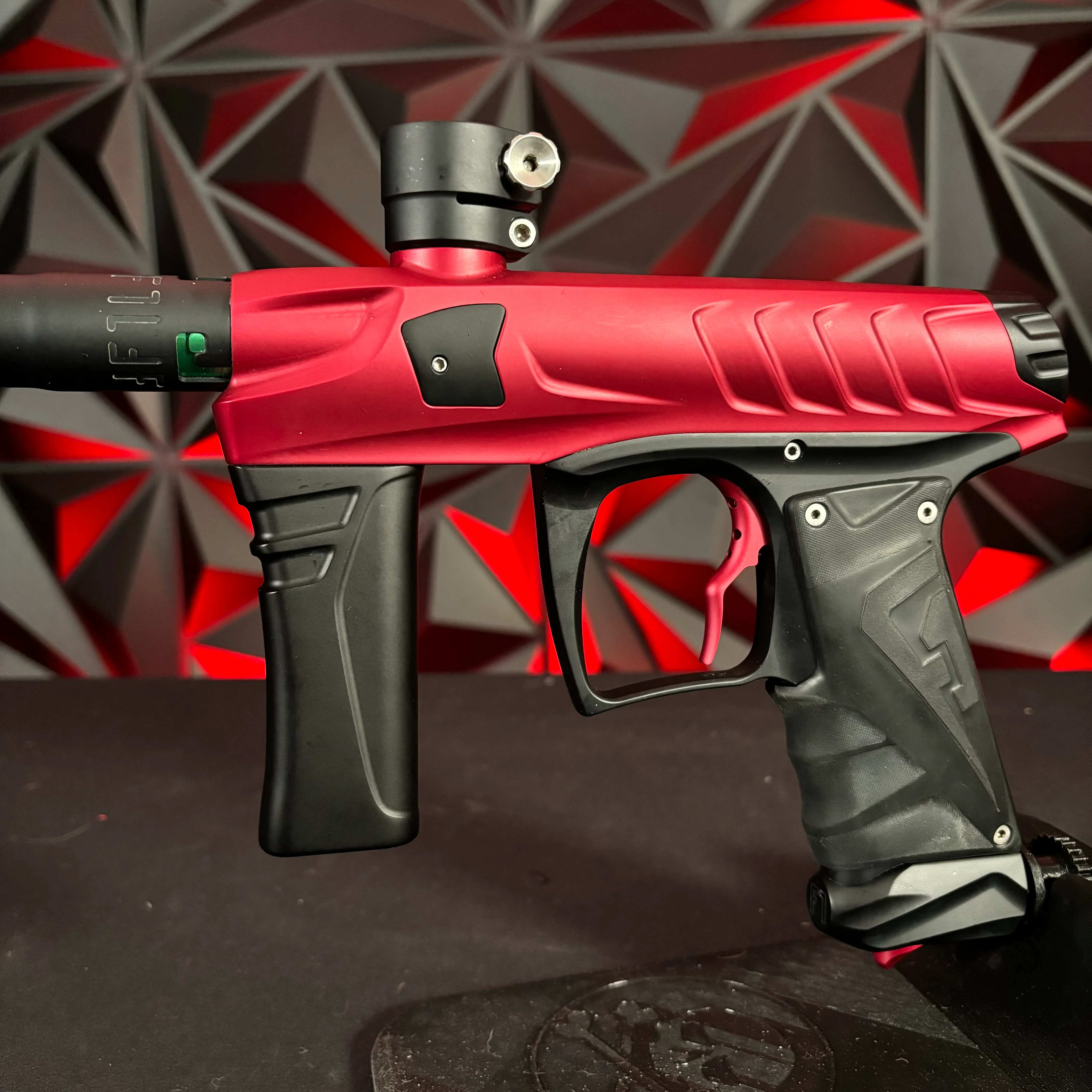 Used Field One Force Paintball Gun - Dust Red / Black w/FULL Acculock Insert Kit - Image 4