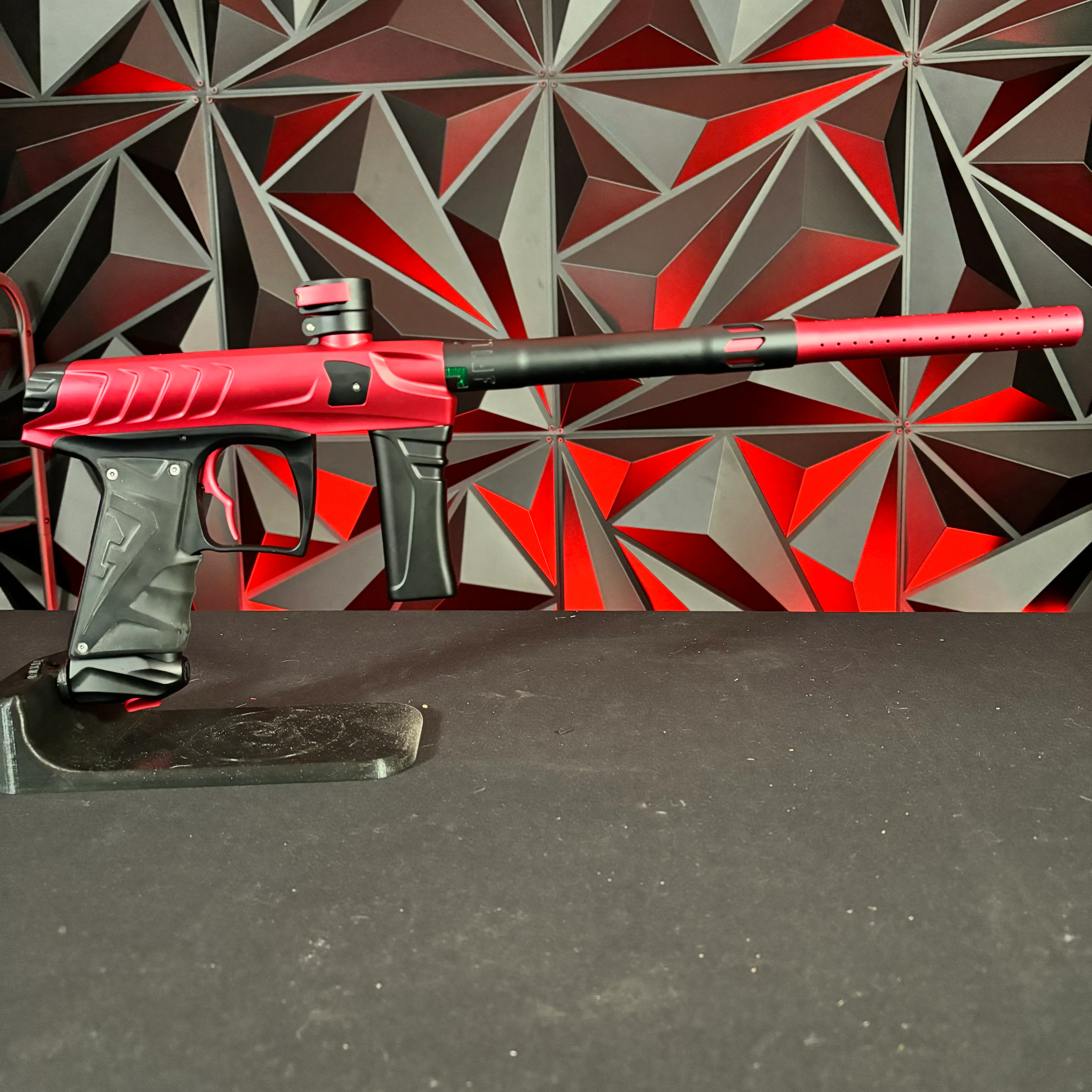 Used Field One Force Paintball Gun - Dust Red / Black w/FULL Acculock Insert Kit - Image 5