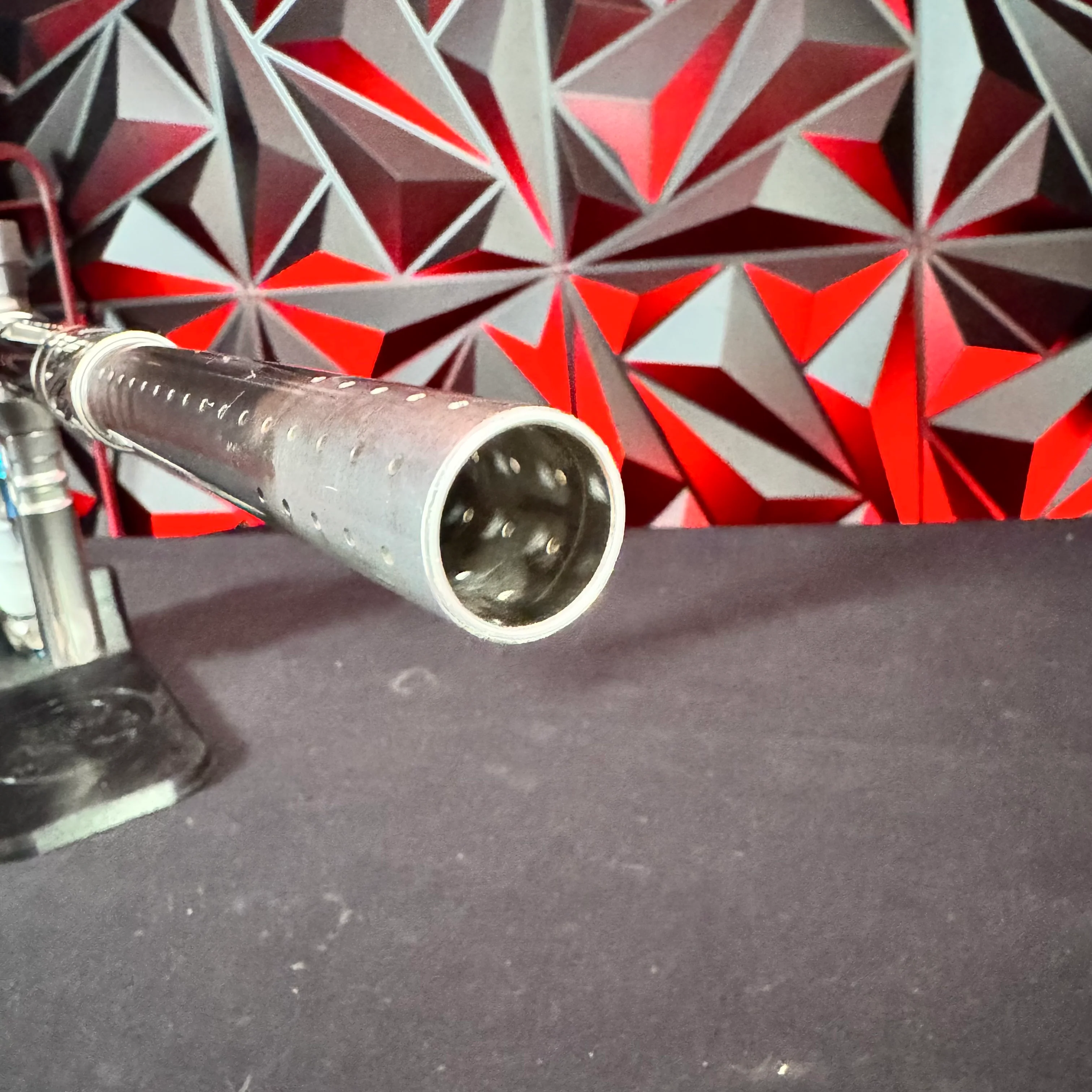 Used Field One Force Paintball Gun - Polished Silver w/Blue Splash & 6 Acculock Inserts - Image 9