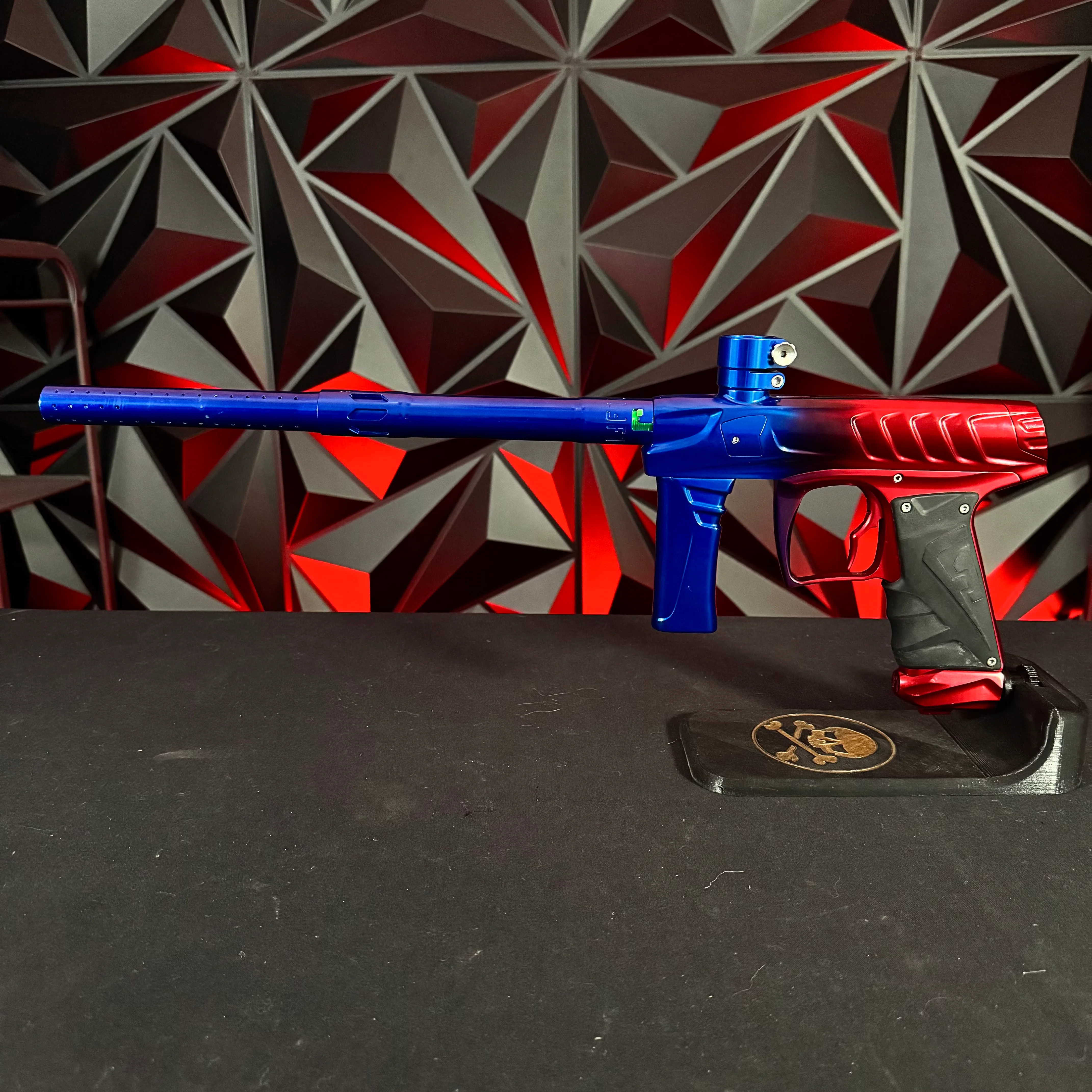 Used Field One Force Paintball Gun - Red/Blue Polished Fade w/ V2 upgrades - Image 7