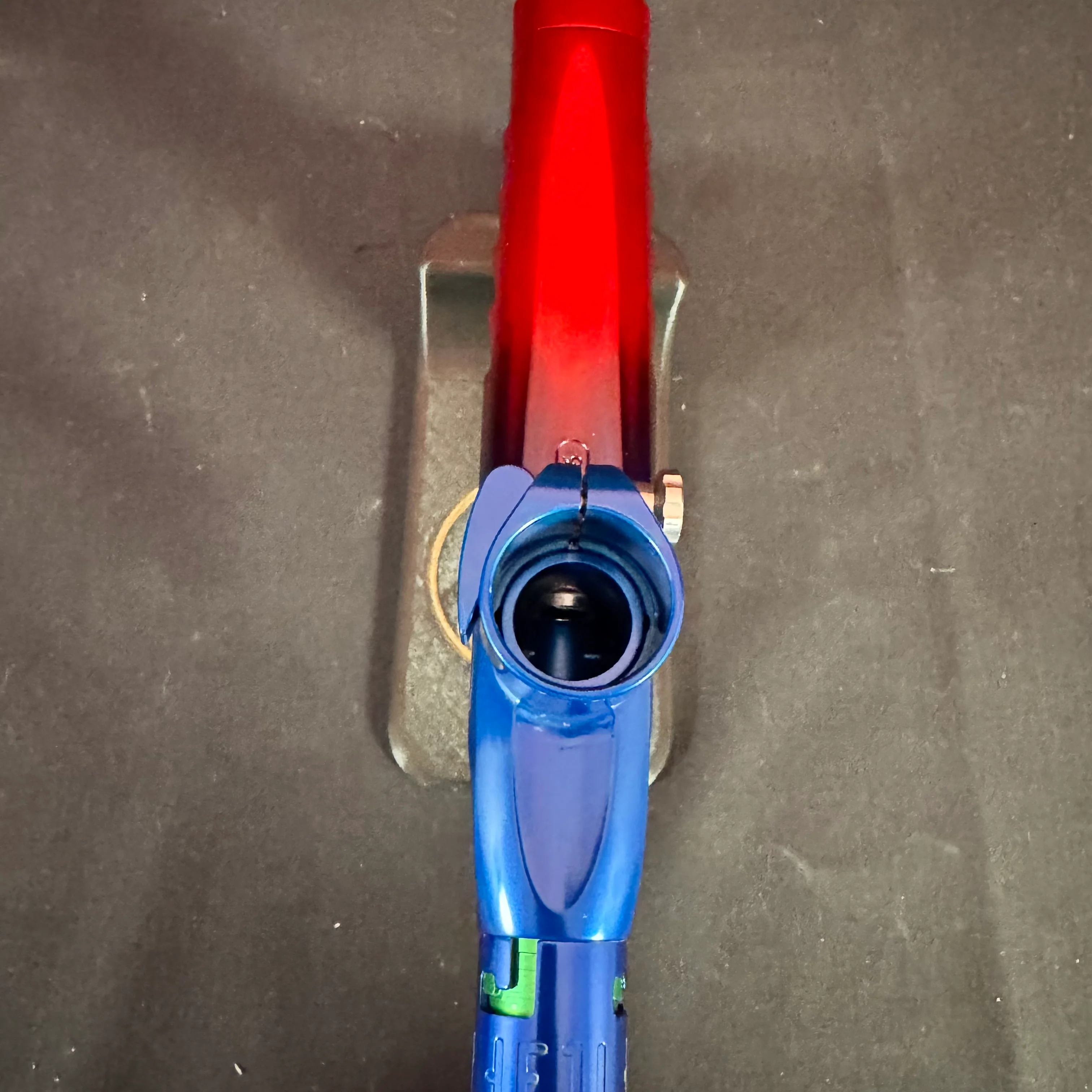 Used Field One Force Paintball Gun - Red/Blue Polished Fade w/ V2 upgrades - Image 9