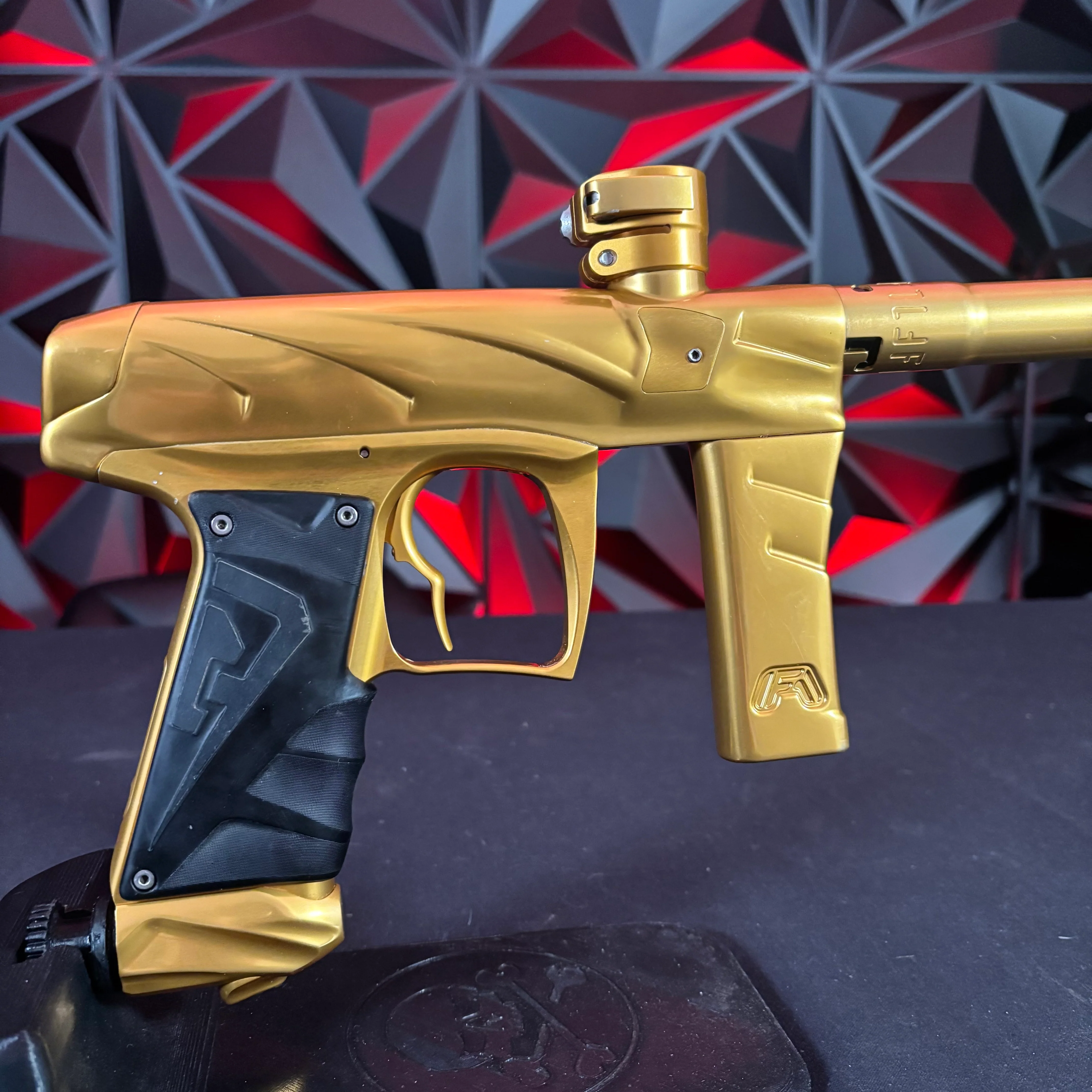 Used Field One Force V2 Paintball Gun - Polished Gold - Image 2