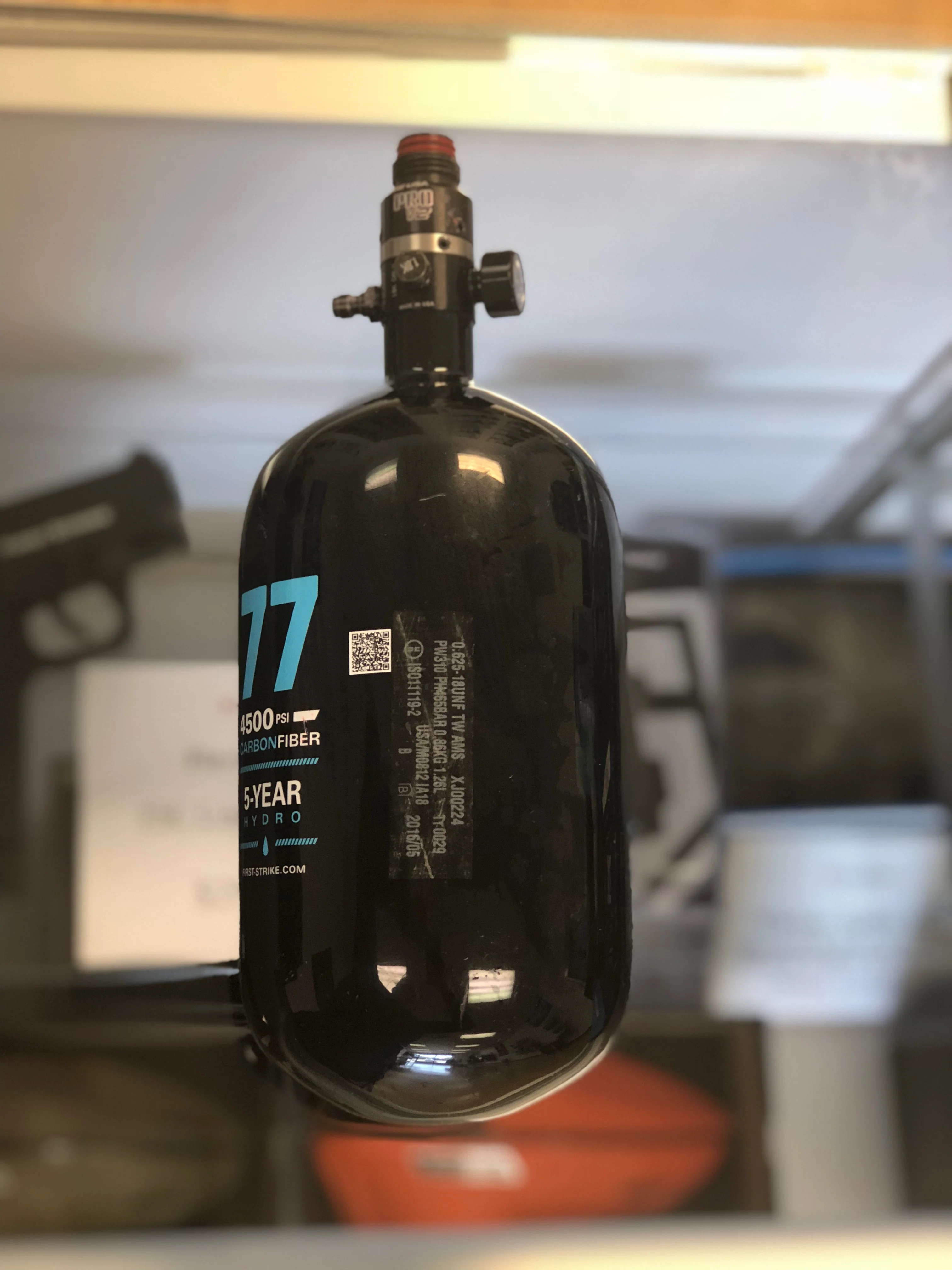 Used First Strike Carbon Fiber 77/4500 PaintballTank - Image 2