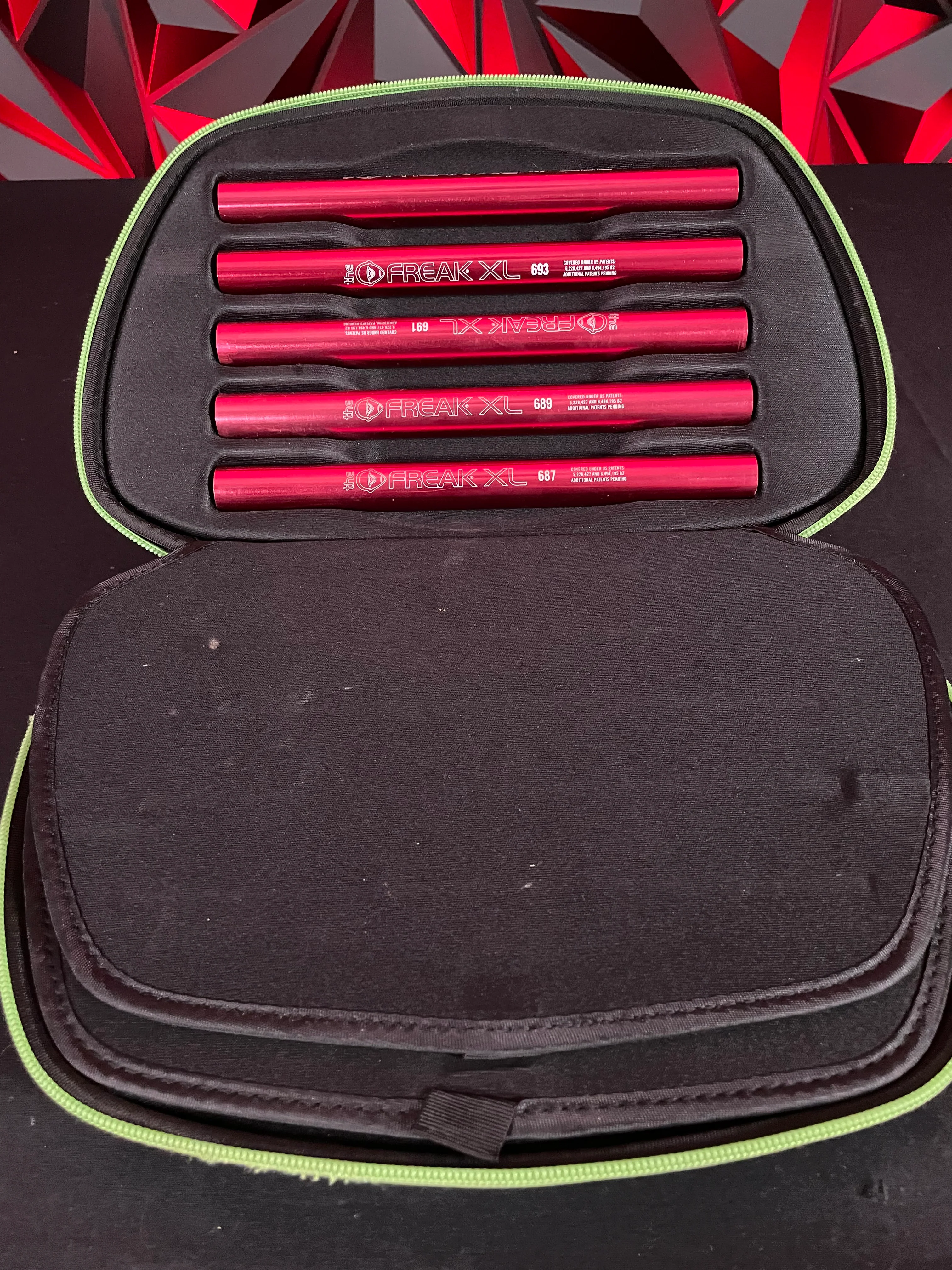 Used Freak XL Boremaster Kit - Aluminum - Blood Red - Carbon IC Barrel - Black - Autococker Threaded - Image 2