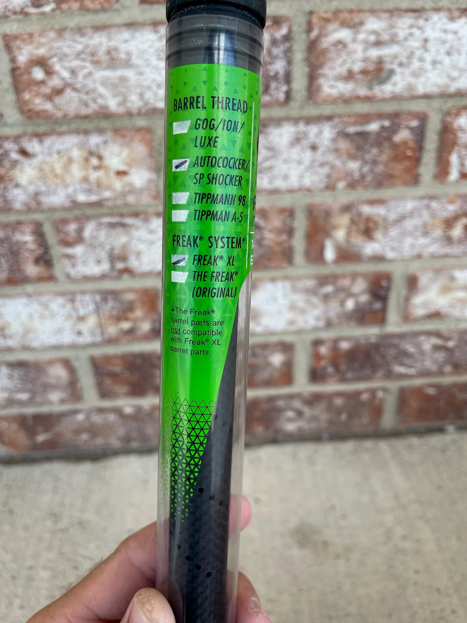 Used Freak XL Carbon Fiber 14" One Piece Barrel - Black (AC Threaded) - Image 5