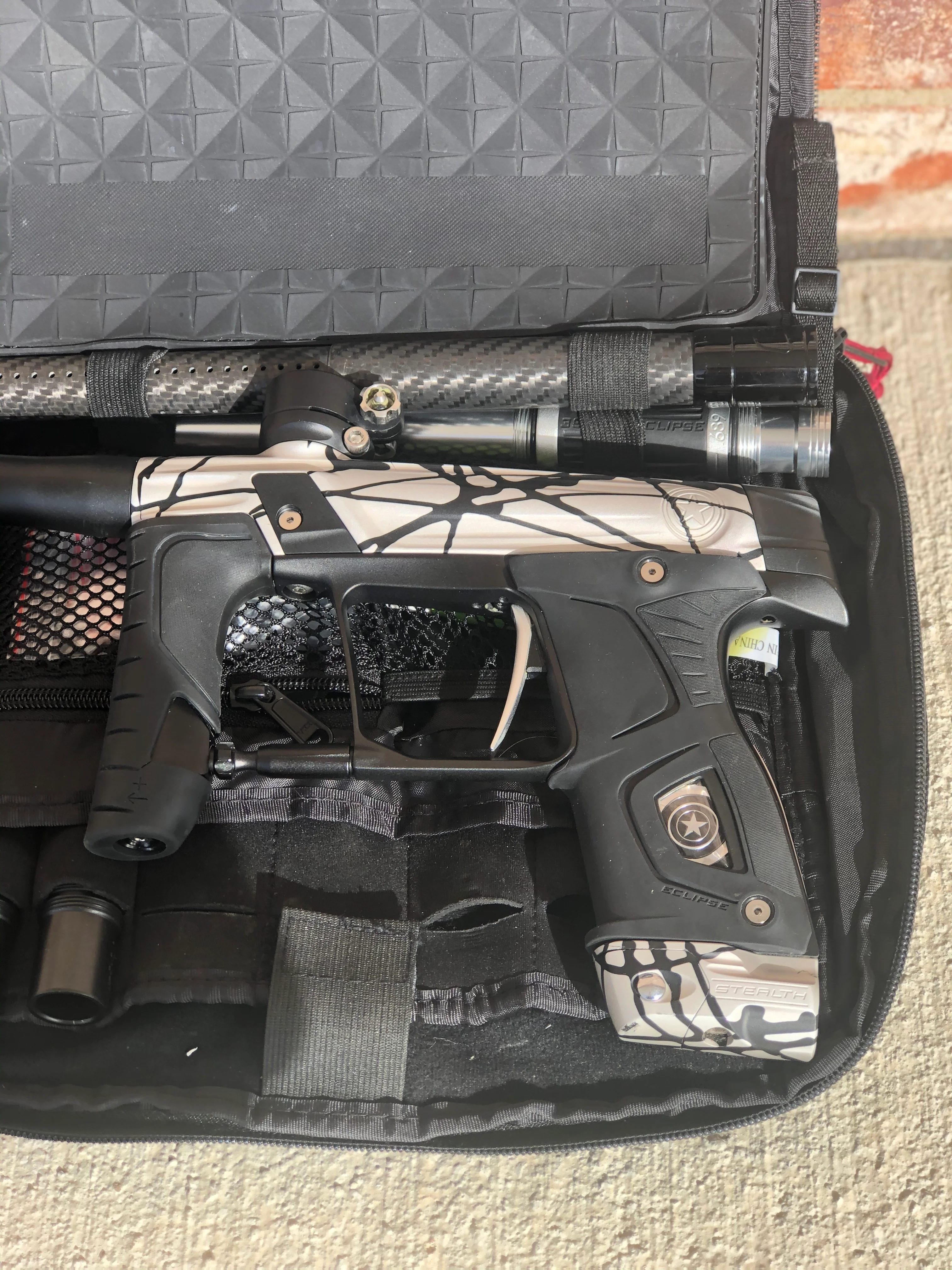 Used GI Sports Stealth Paintball Gun- Silver/Black Splash - Image 2