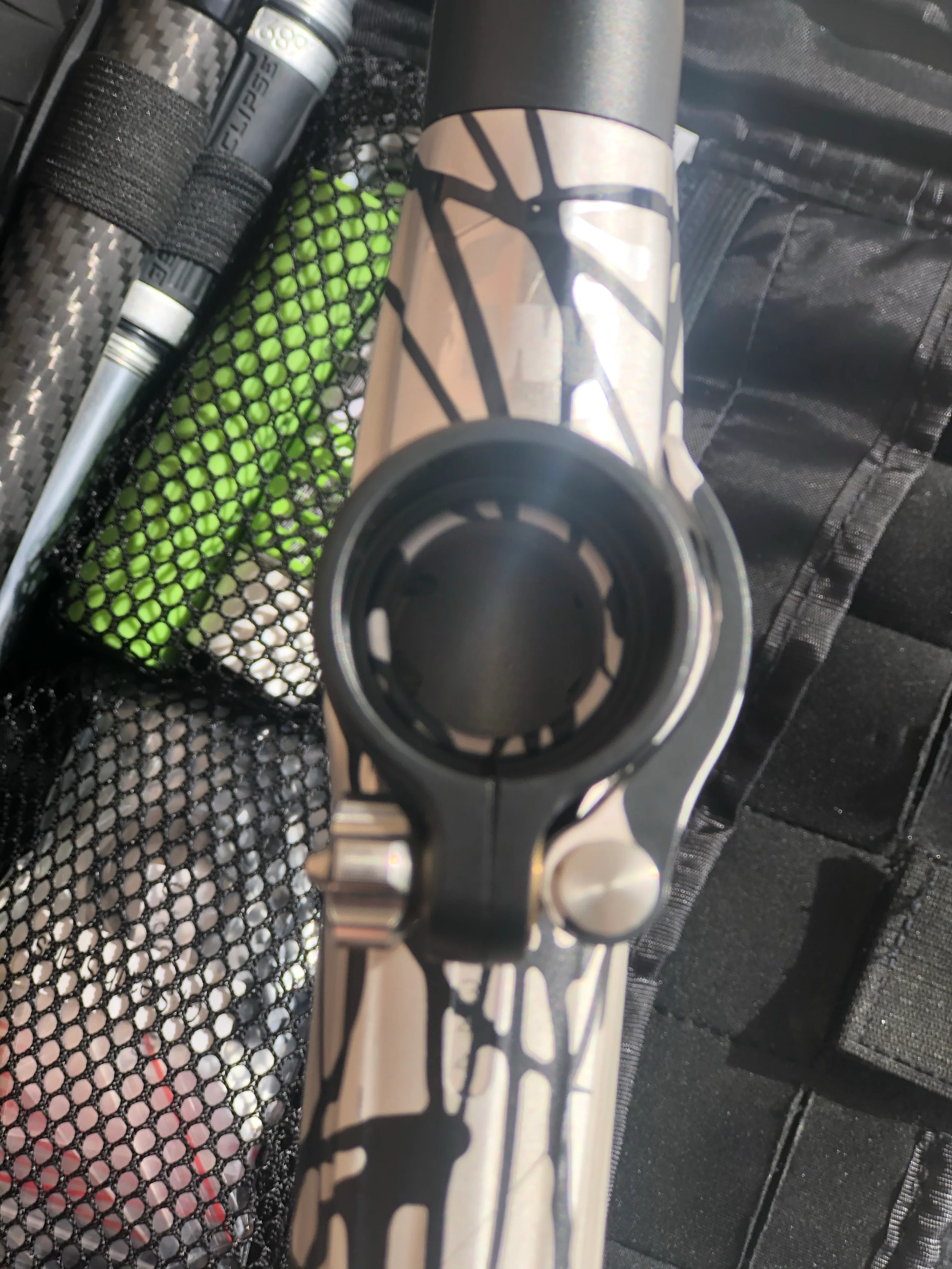 Used GI Sports Stealth Paintball Gun- Silver/Black Splash - Image 7