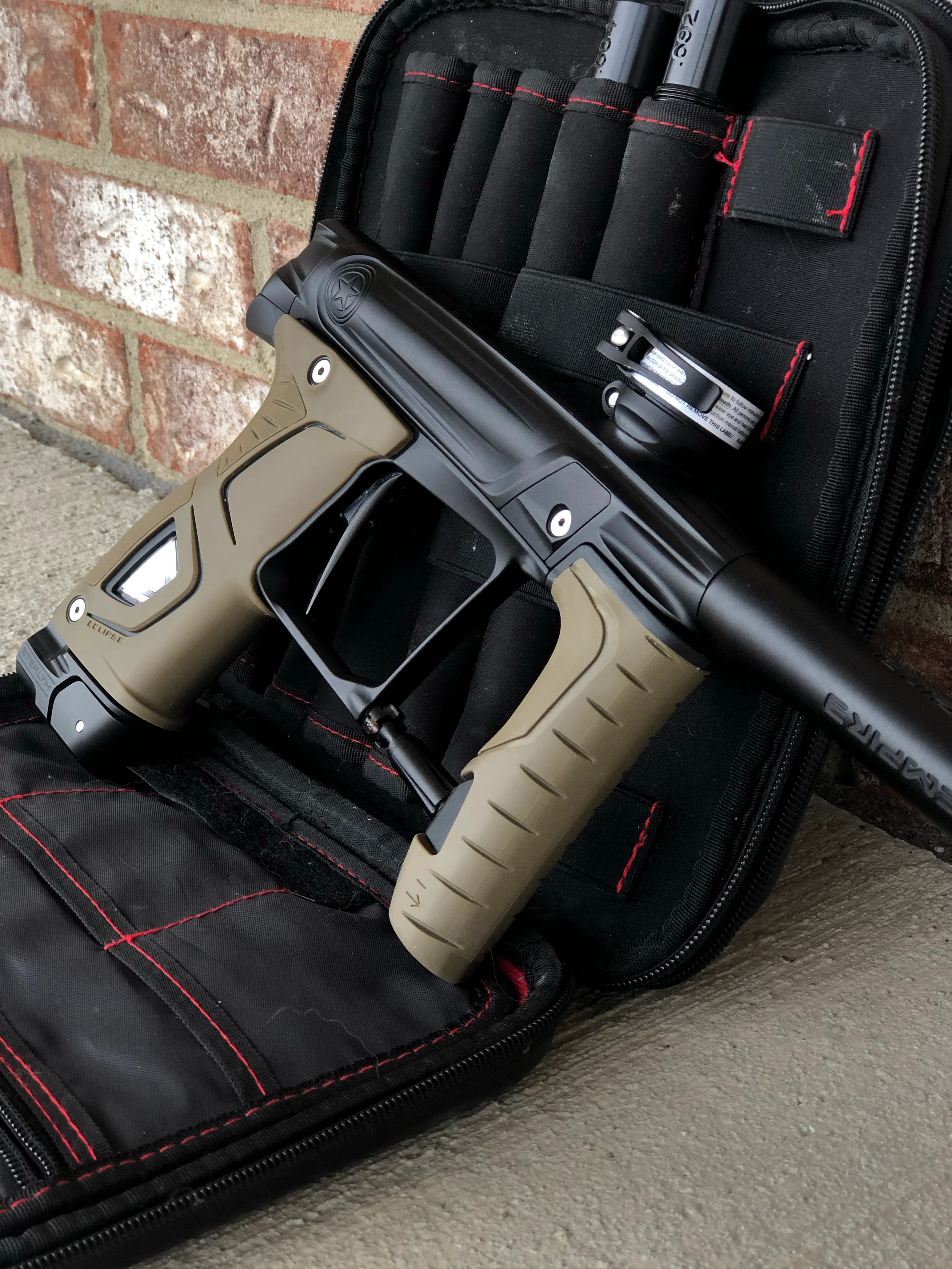 Used GI Sportz Stealth Paintball Marker - Black w/ Earth Grips - Image 2