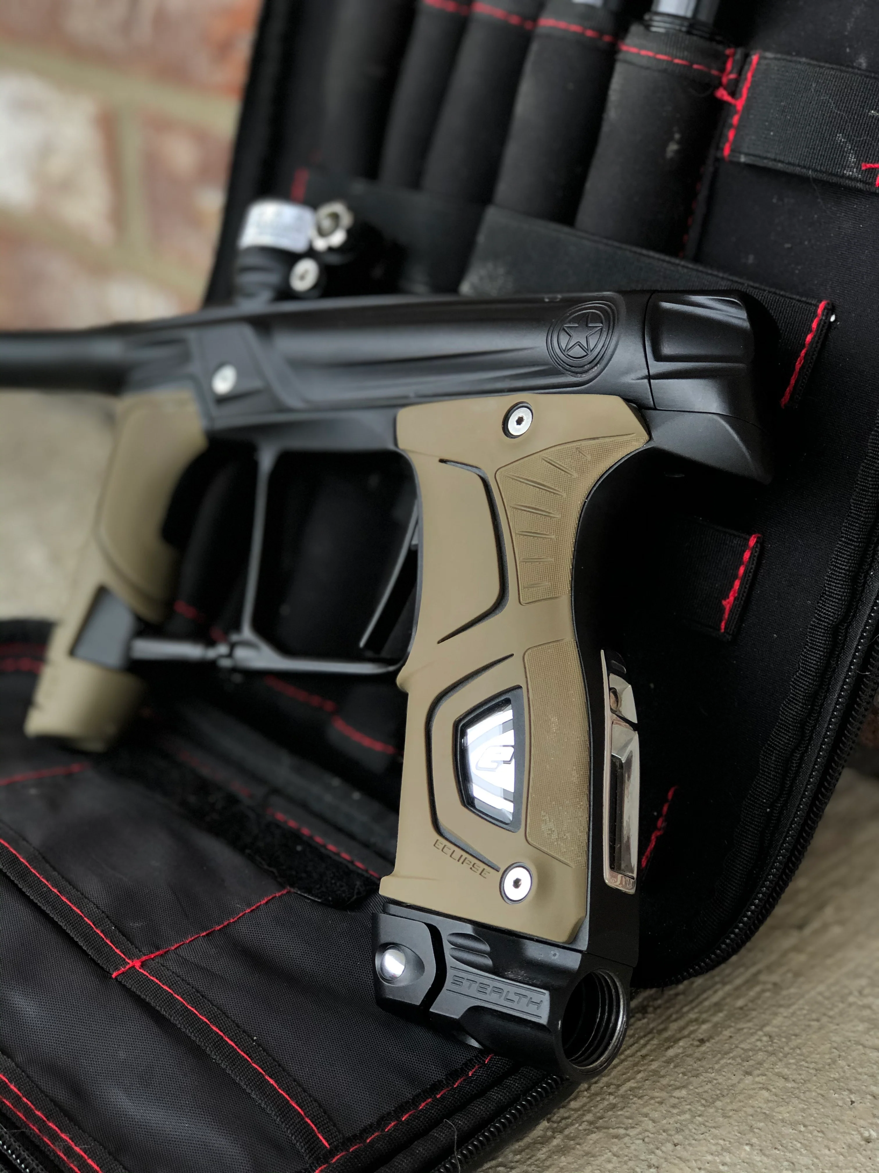 Used GI Sportz Stealth Paintball Marker - Black w/ Earth Grips - Image 3