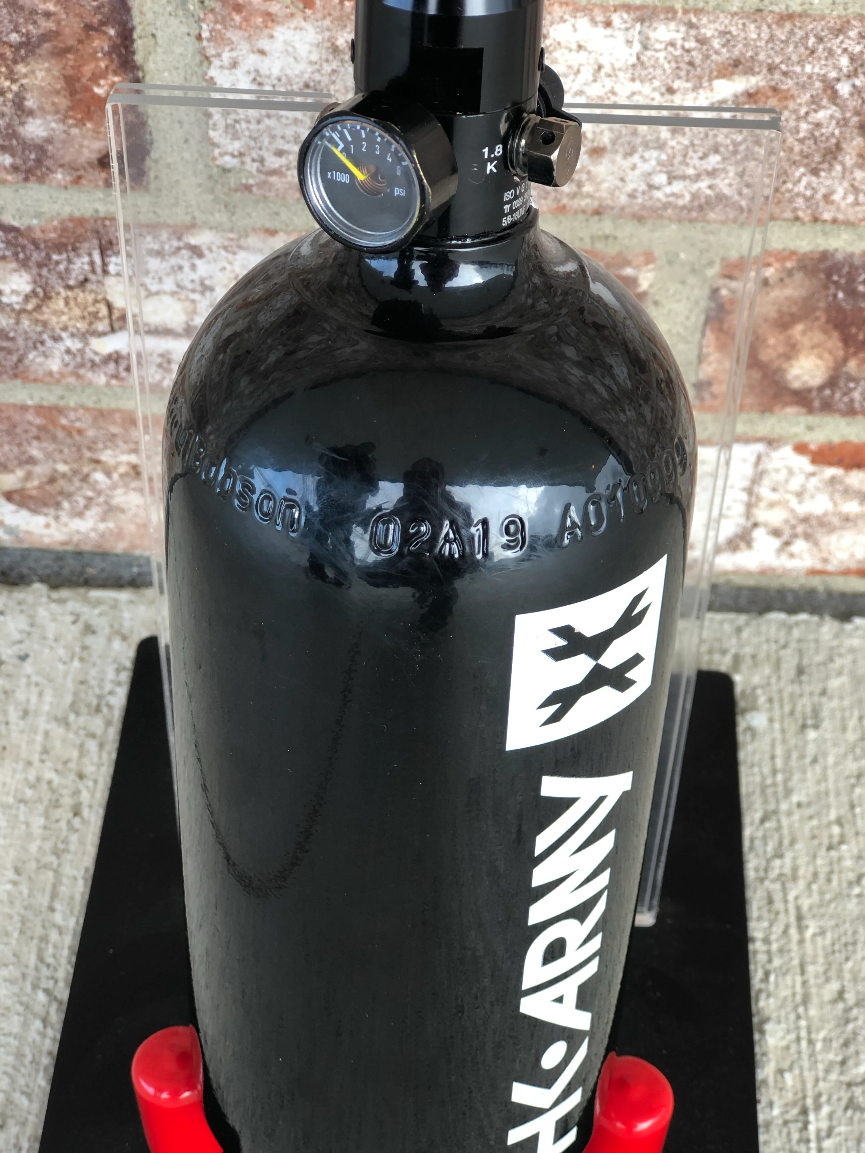 Used HK Army 48/3000 Paintball Tank - Black - Image 3