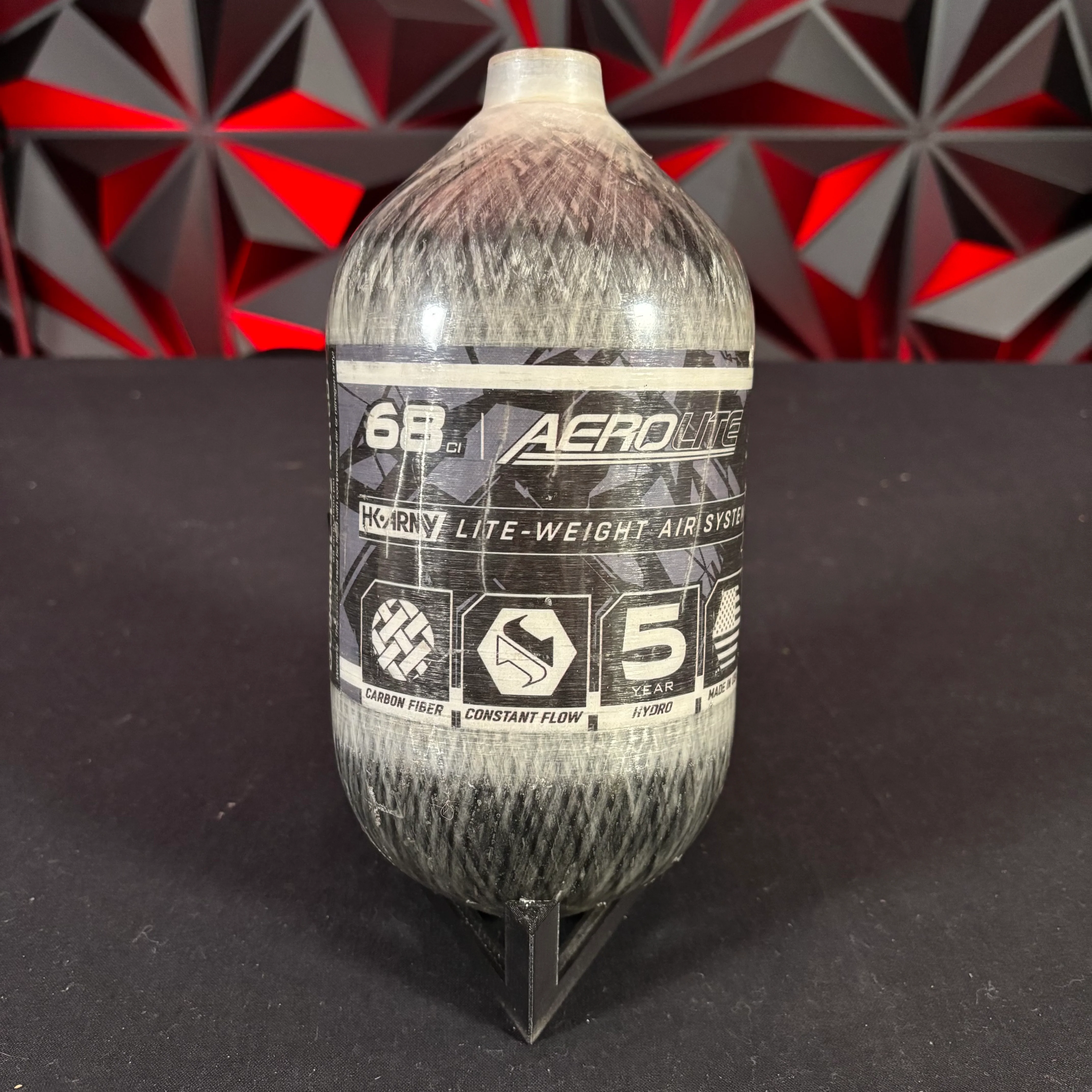 Used HK Army "Aero Lite" 68/4500 Paintball Tank - Translucent **Bottle only**