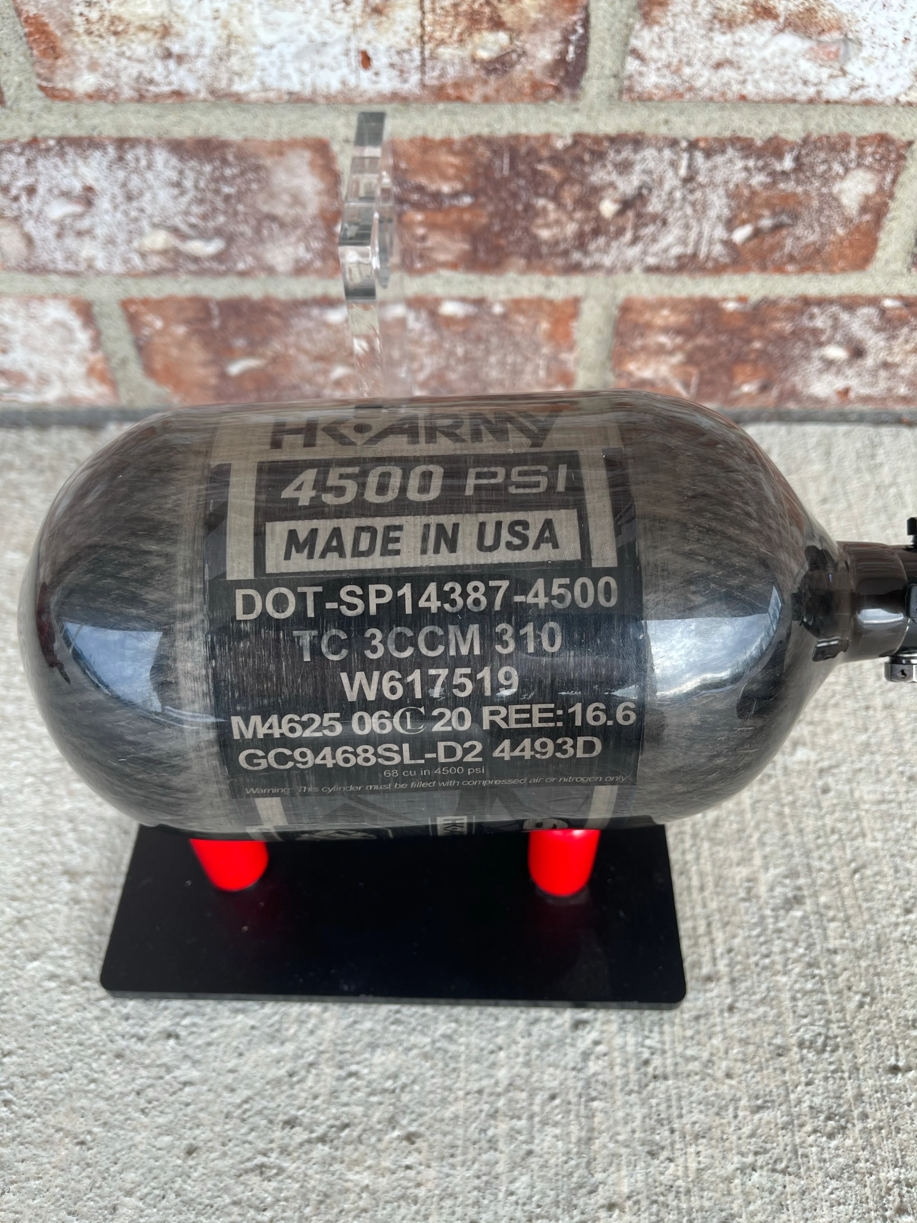 Used HK Army AeroLite 68/4500 Paintball Tank - Smoke - Image 2
