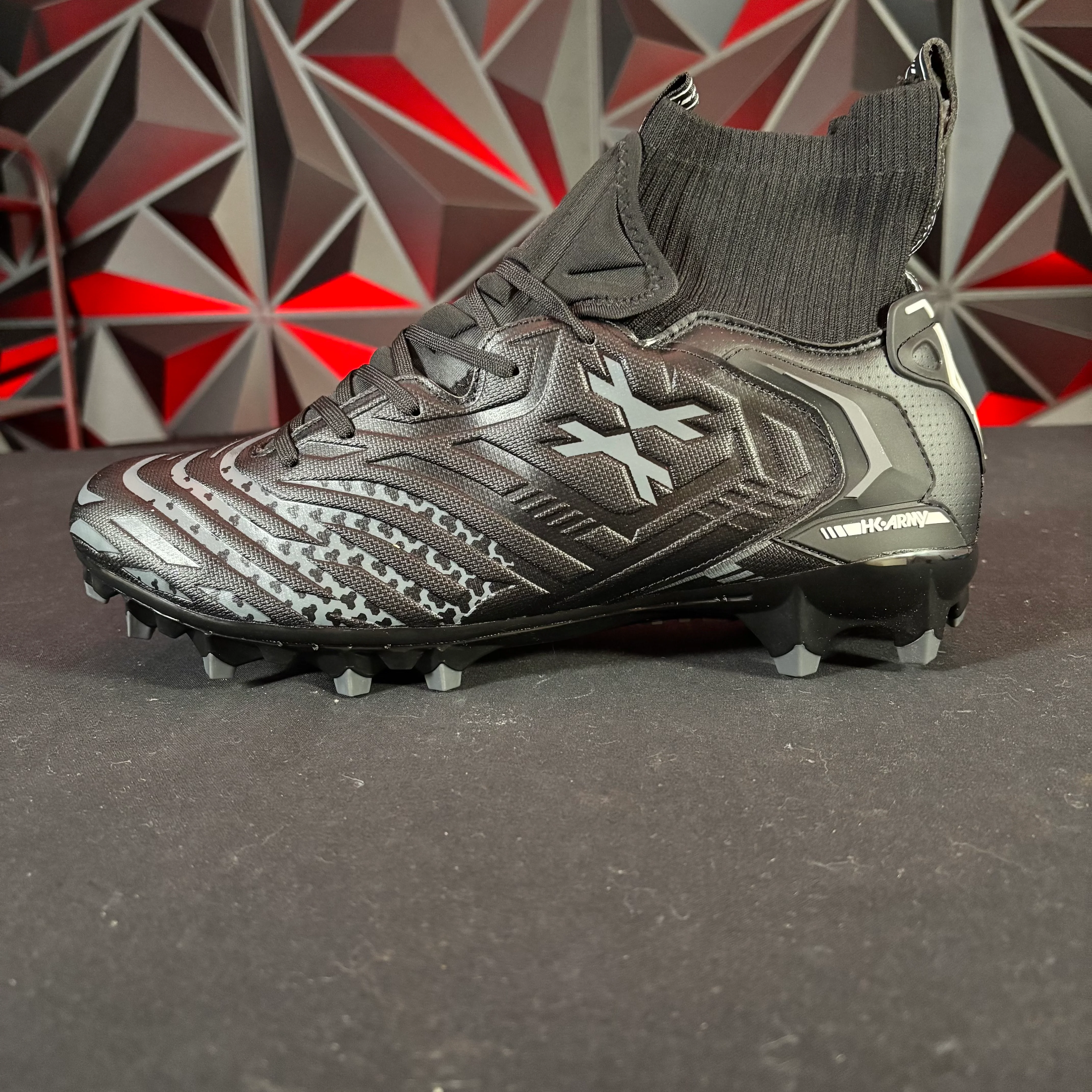 Used HK Army Diggerz Paintball Cleats - Black/Grey - Size 12 - Image 2
