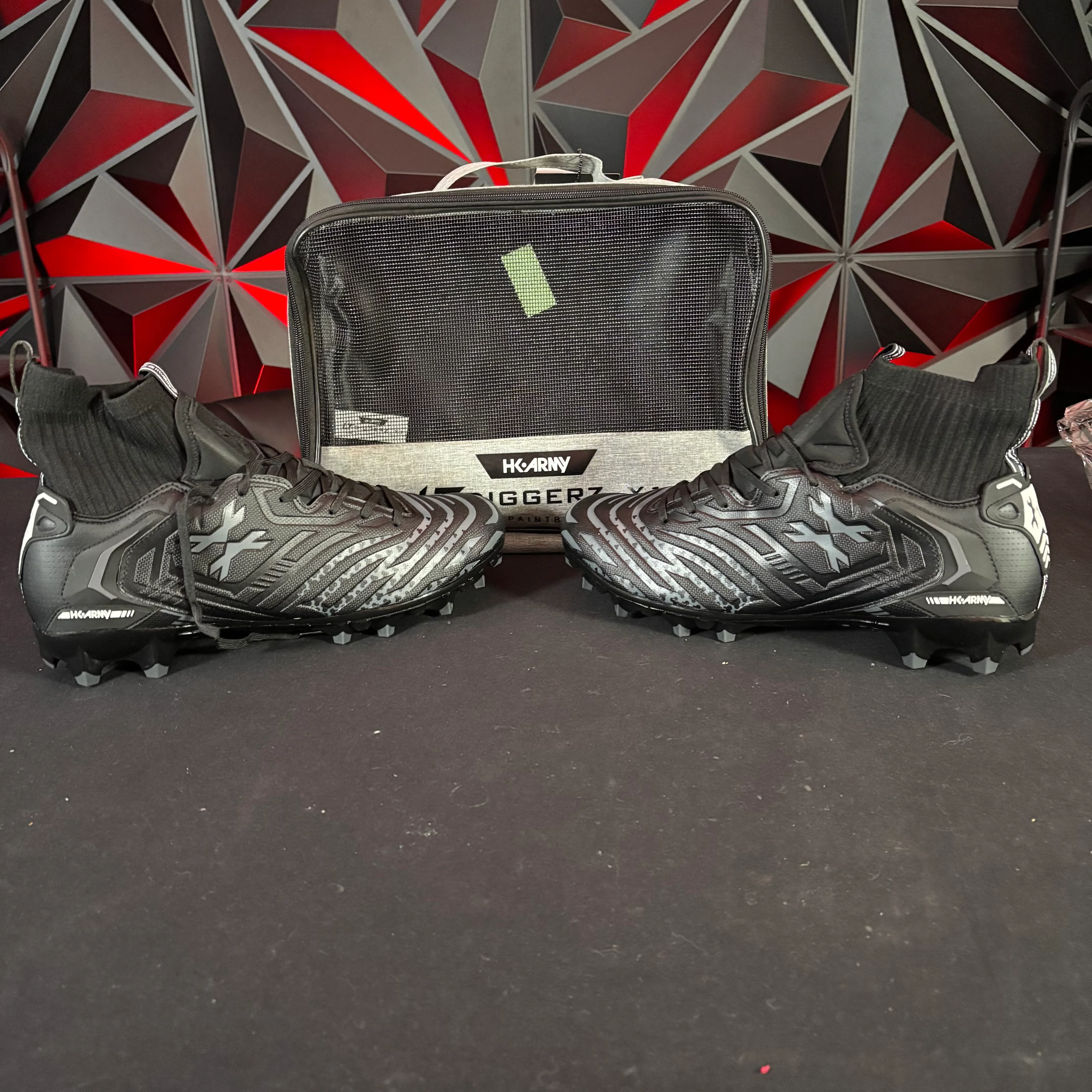 Used HK Army Diggerz Paintball Cleats - Black/Grey - Size 12 - Image 5
