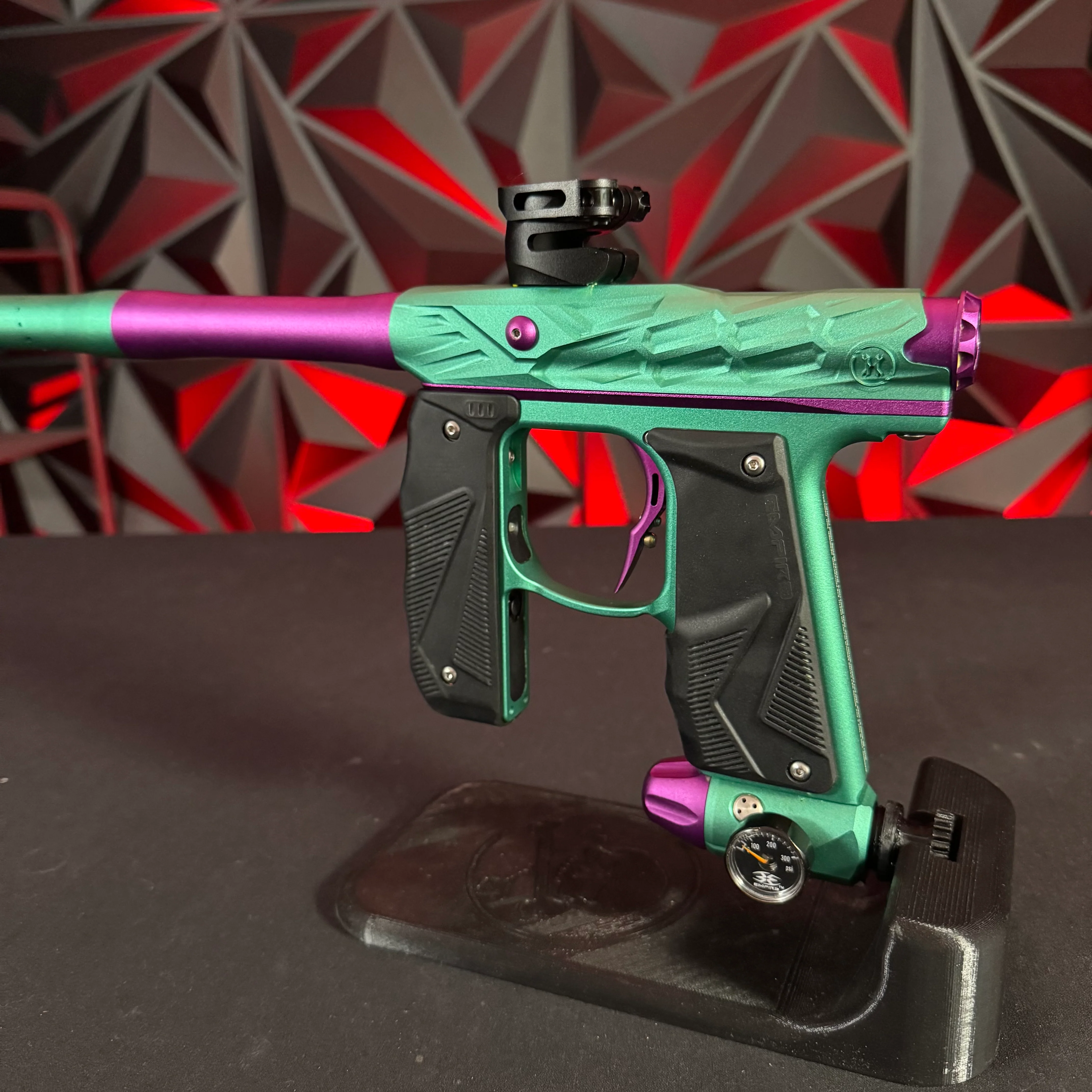 Used HK Army/Empire Mini GS Paintball Gun - HIVE - Dust Teal/Dust Purple - Image 3