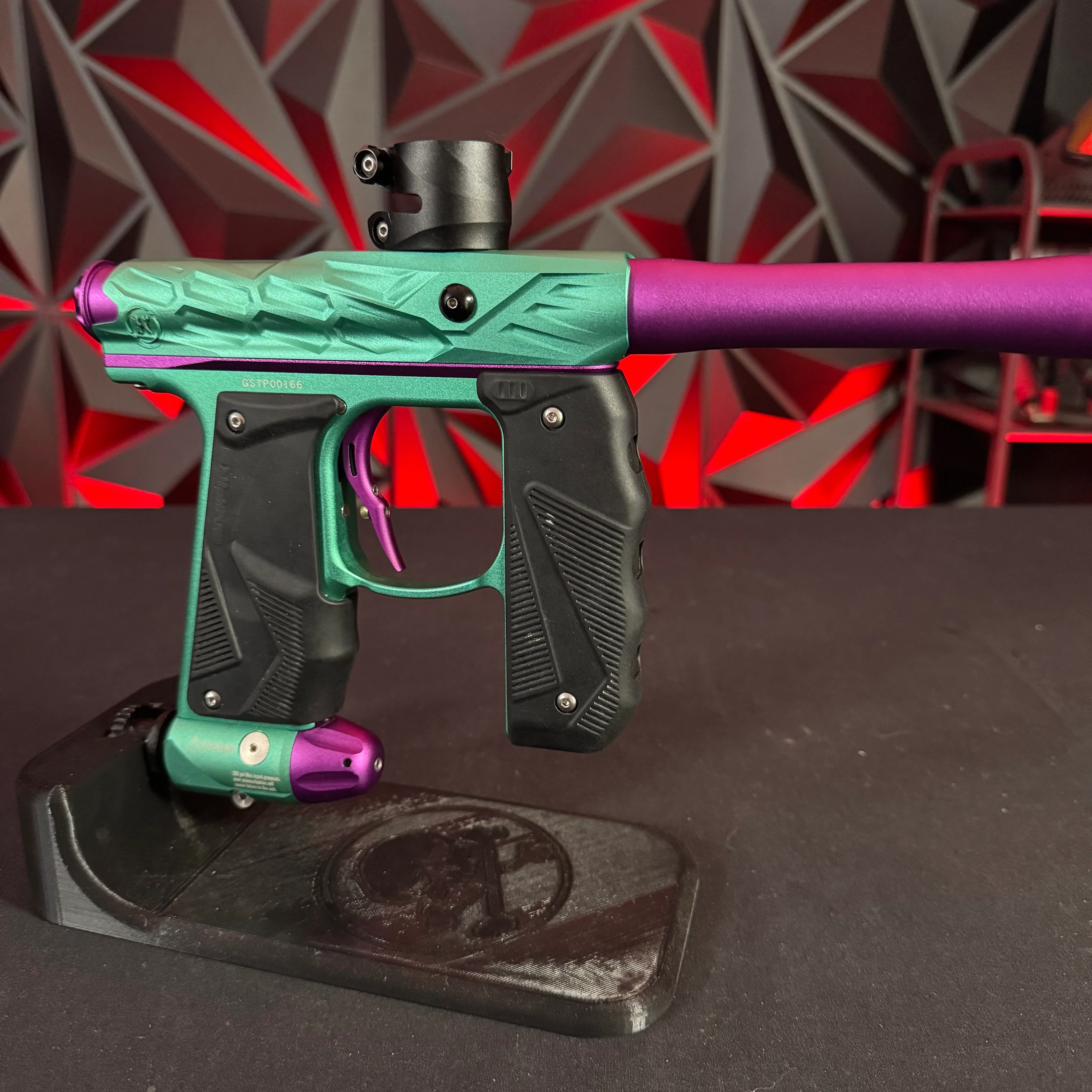 Used HK Army/Empire Mini GS Paintball Gun - HIVE - Dust Teal/Dust Purple - Image 4