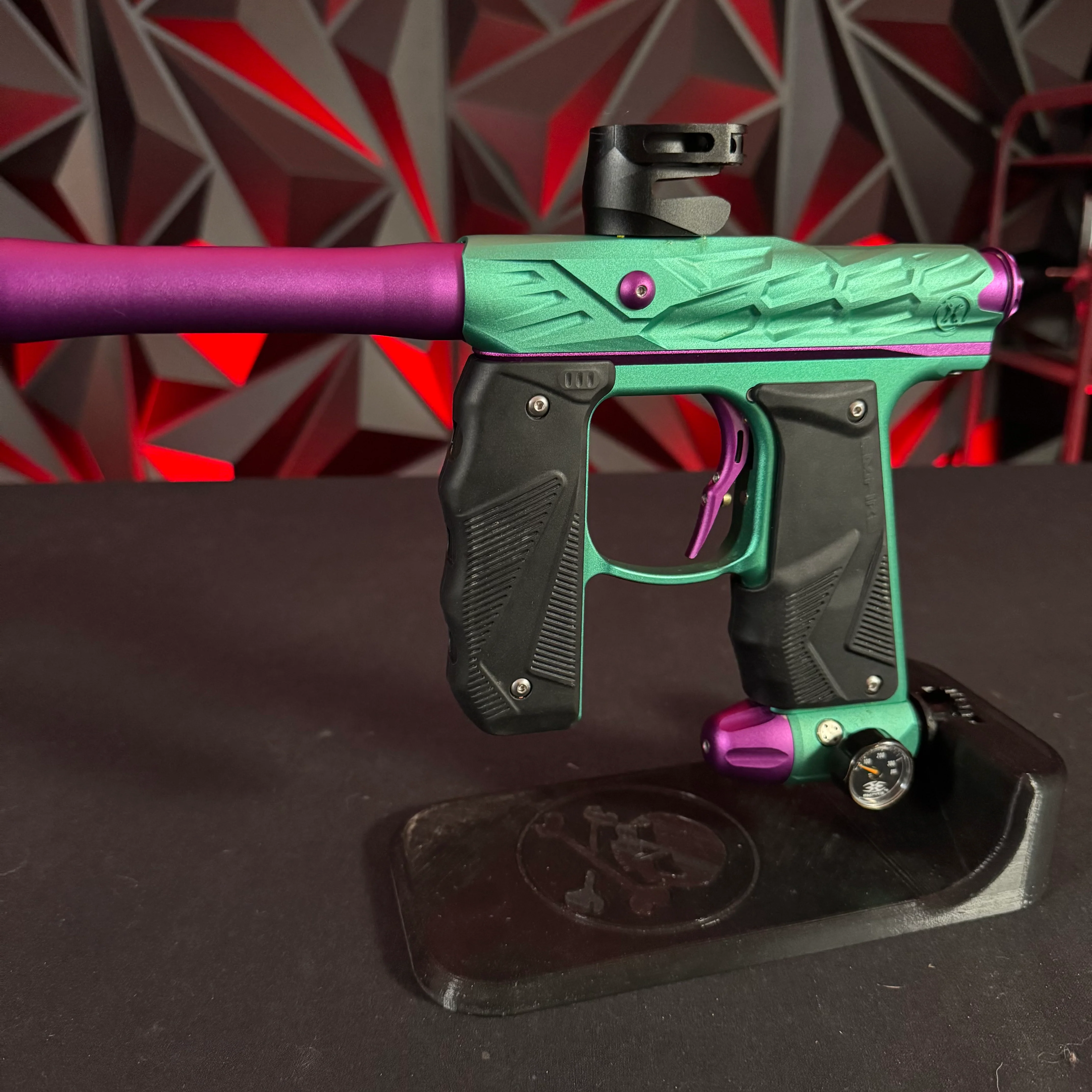 Used HK Army/Empire Mini GS Paintball Gun - HIVE - Dust Teal/Dust Purple - Image 5