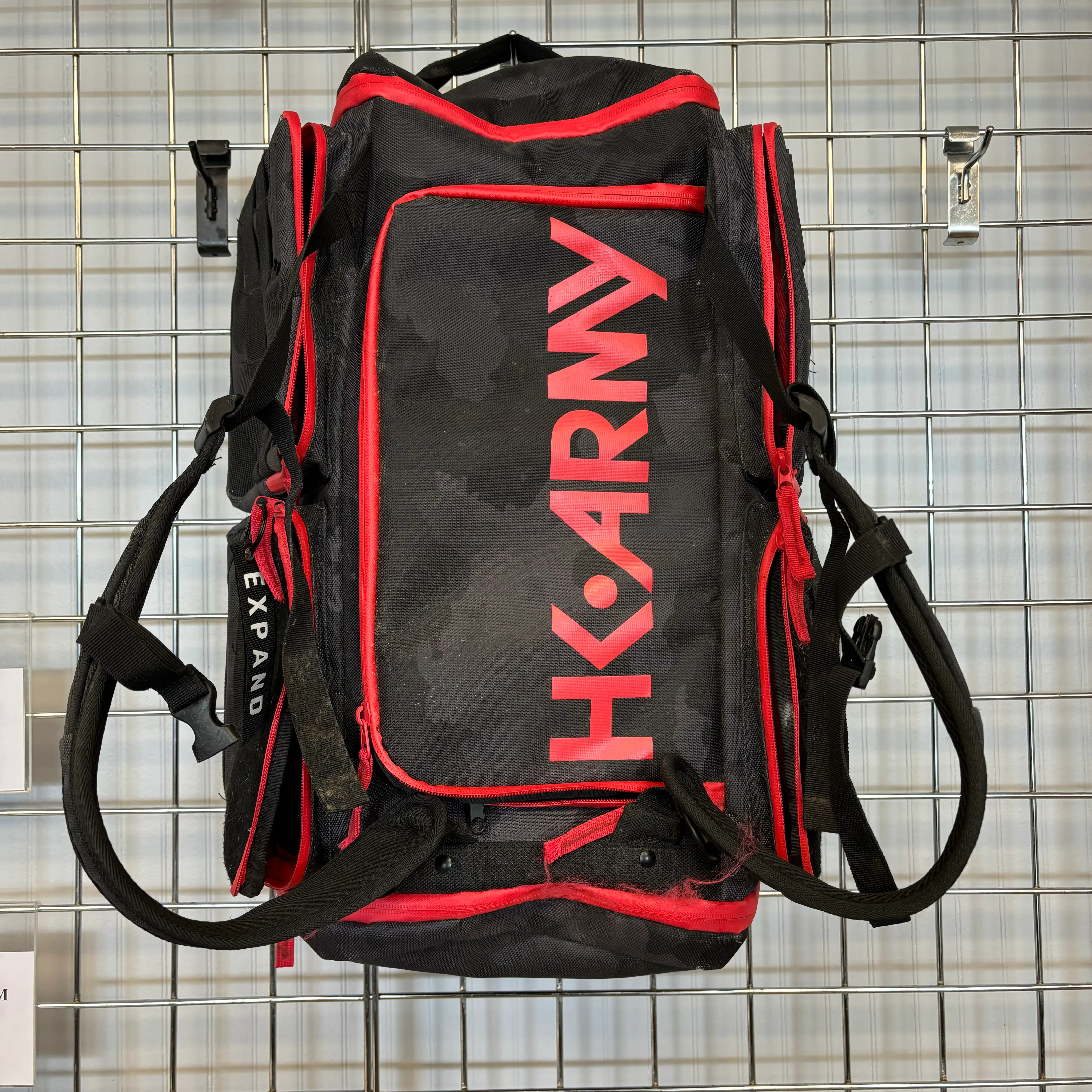 Used HK Army Expand Paintball Gear Bag 35L - Black/Red - Image 2