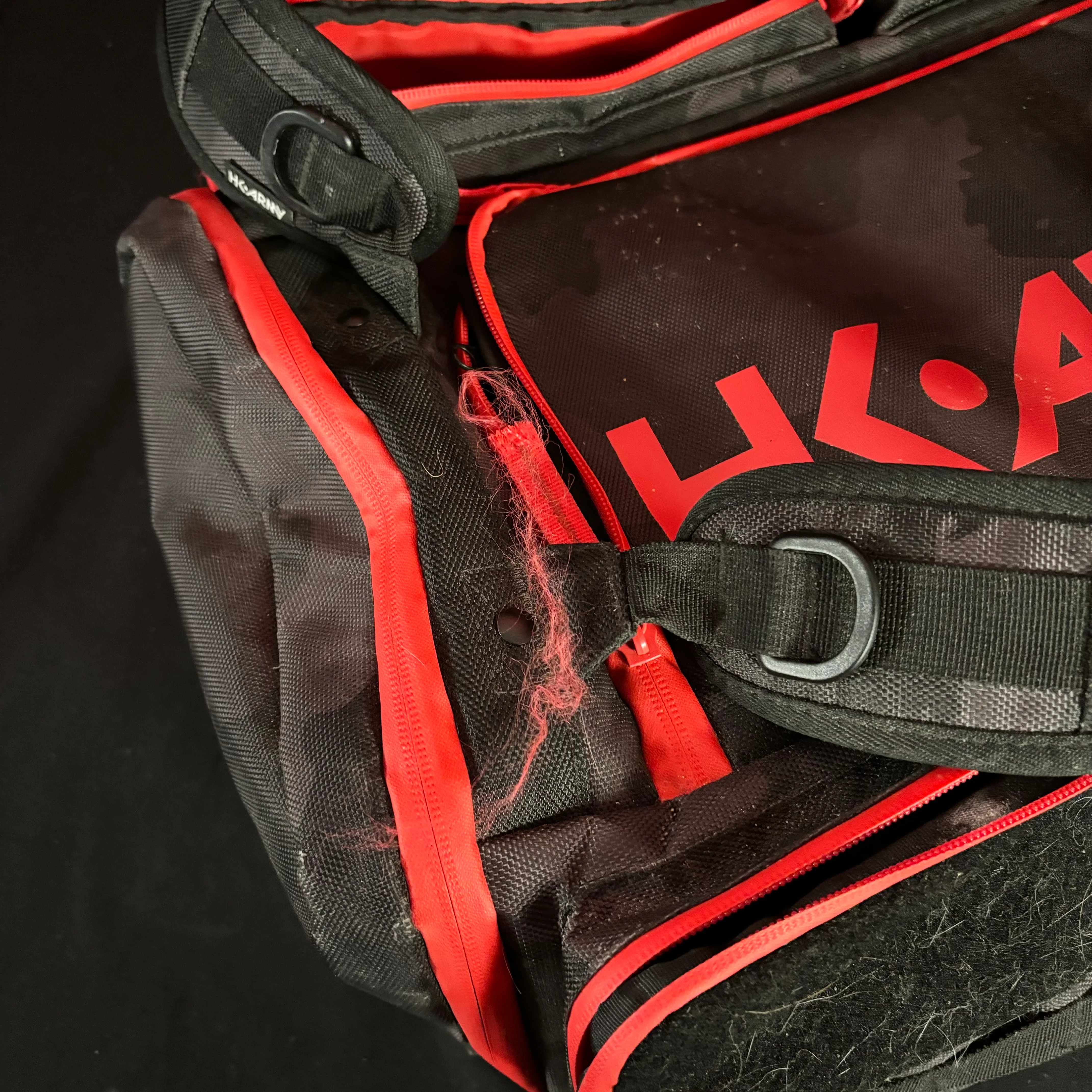 Used HK Army Expand Paintball Gear Bag 35L - Black/Red - Image 5