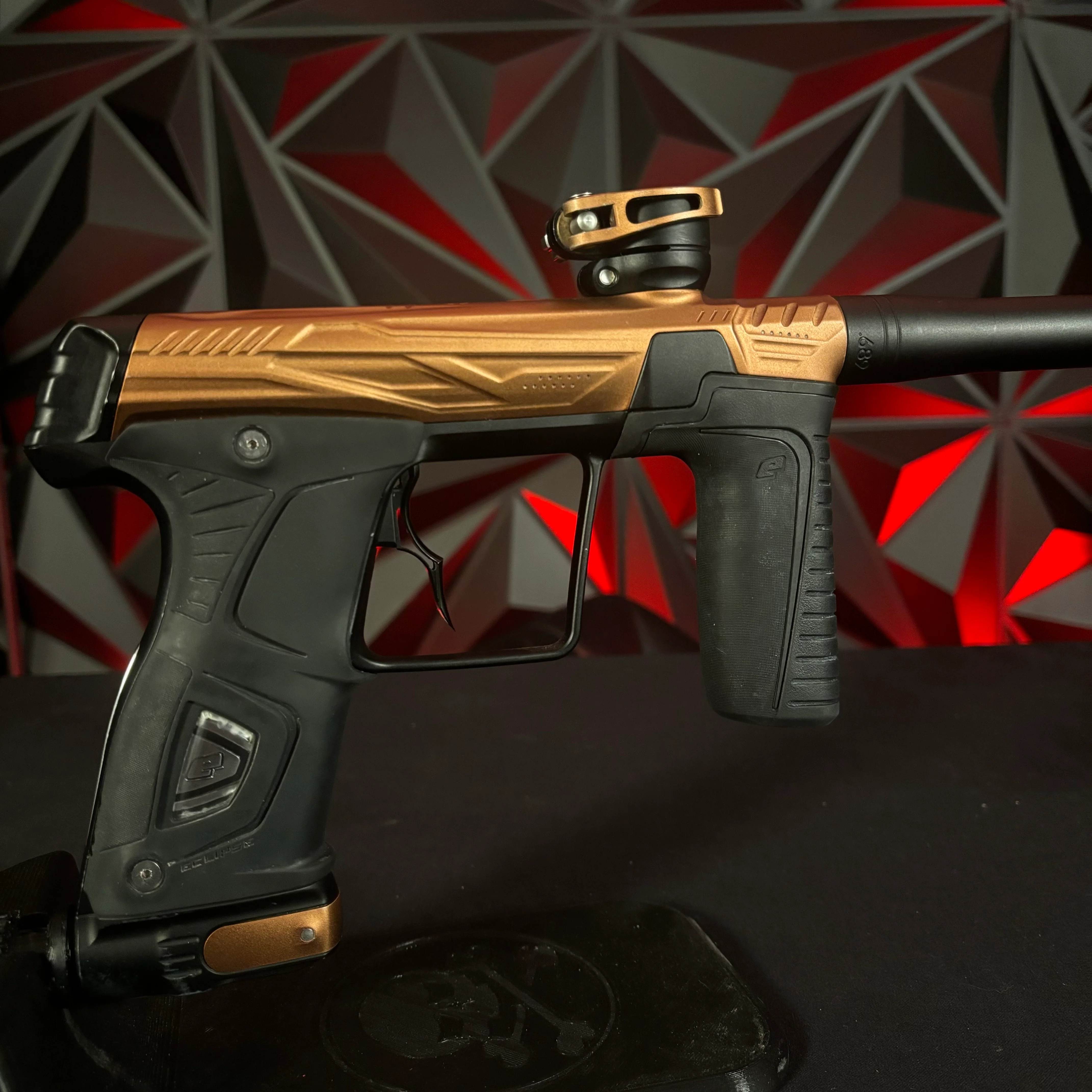 Used HK Army Gtek 170R Paintball Gun - Bronze/Black w/ Infamous Deuce Trigger - Image 2
