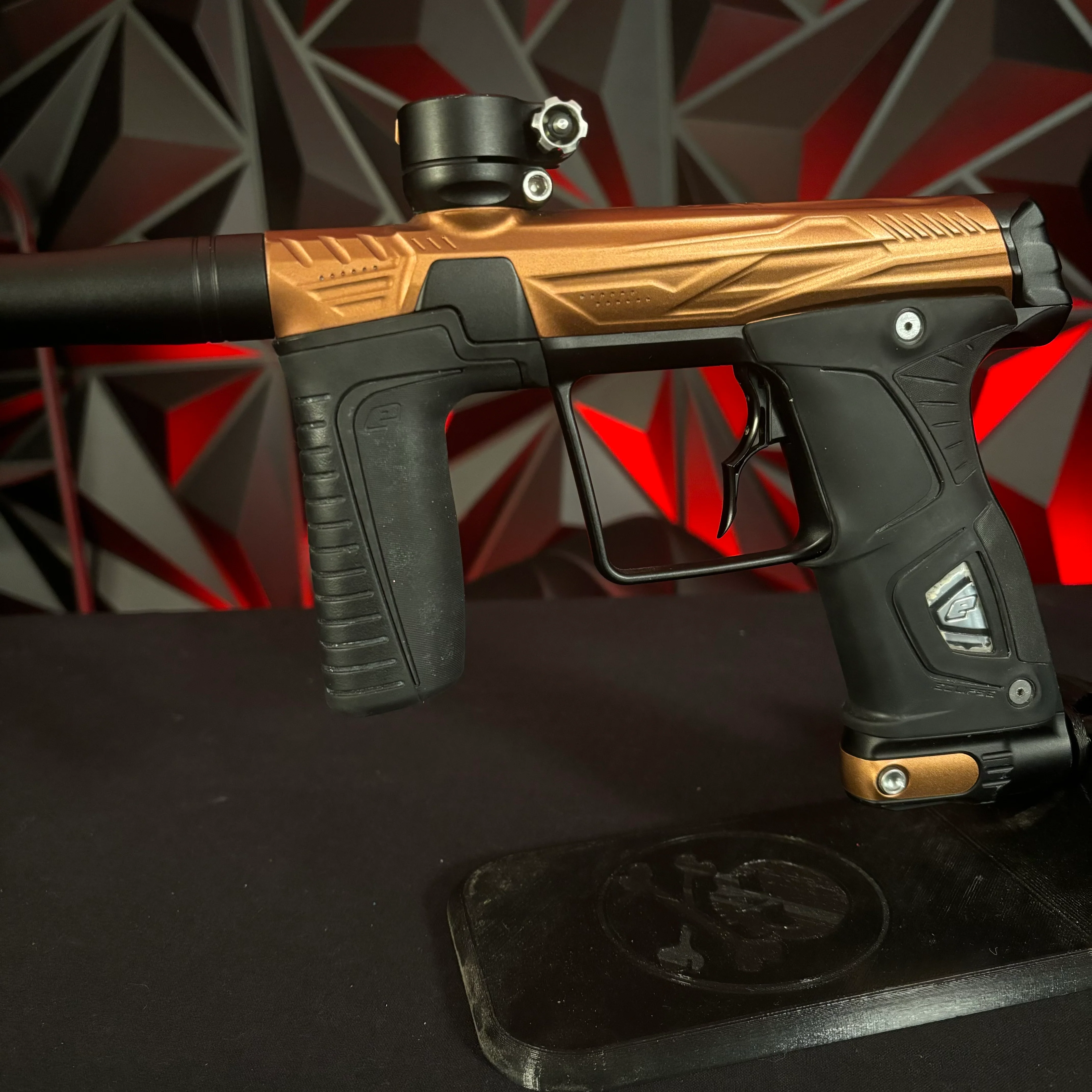 Used HK Army Gtek 170R Paintball Gun - Bronze/Black w/ Infamous Deuce Trigger - Image 5