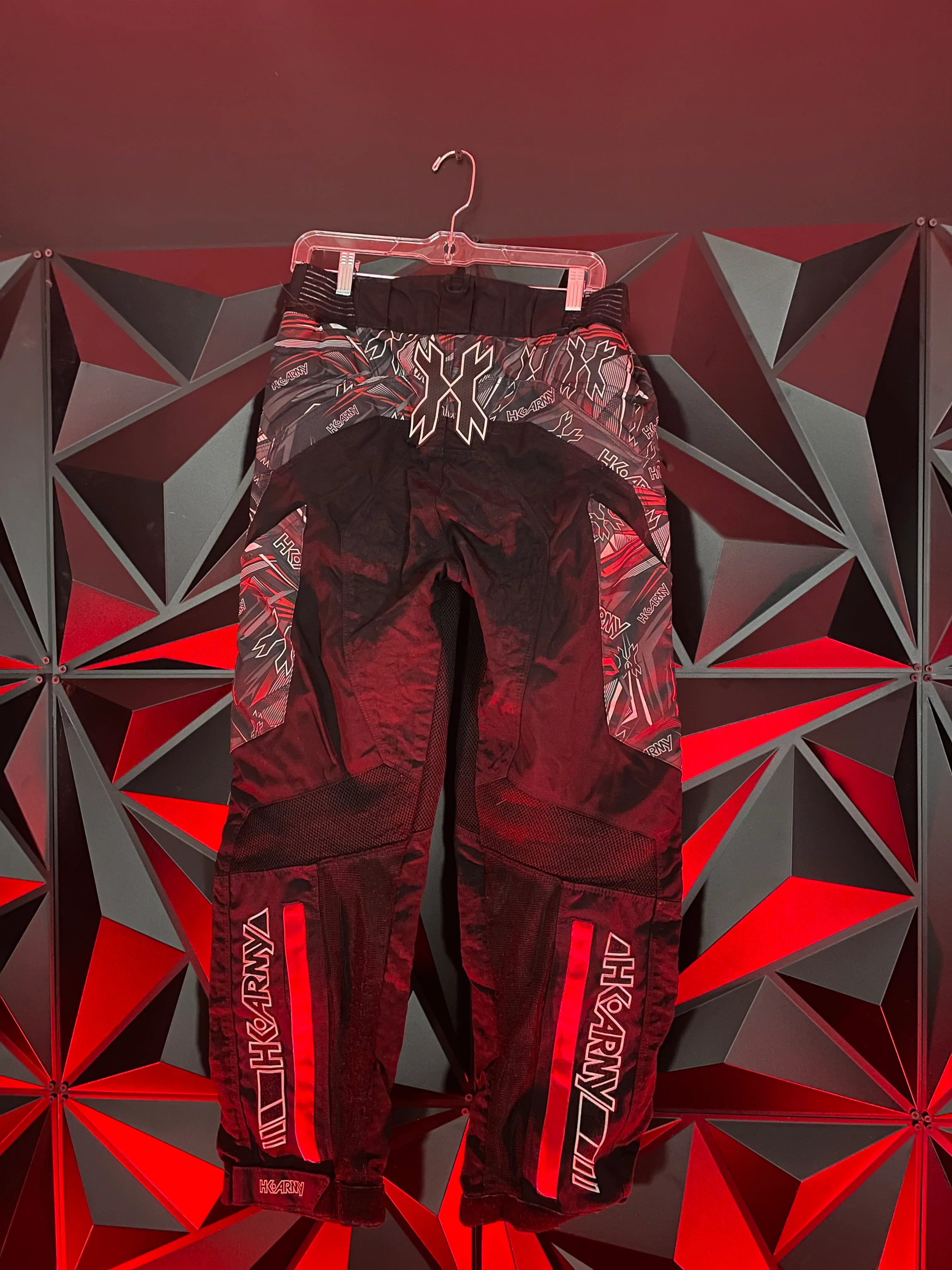 Used HK Army Hardline Paintball Pant - Red/Black - Medium (30-33) - Image 2