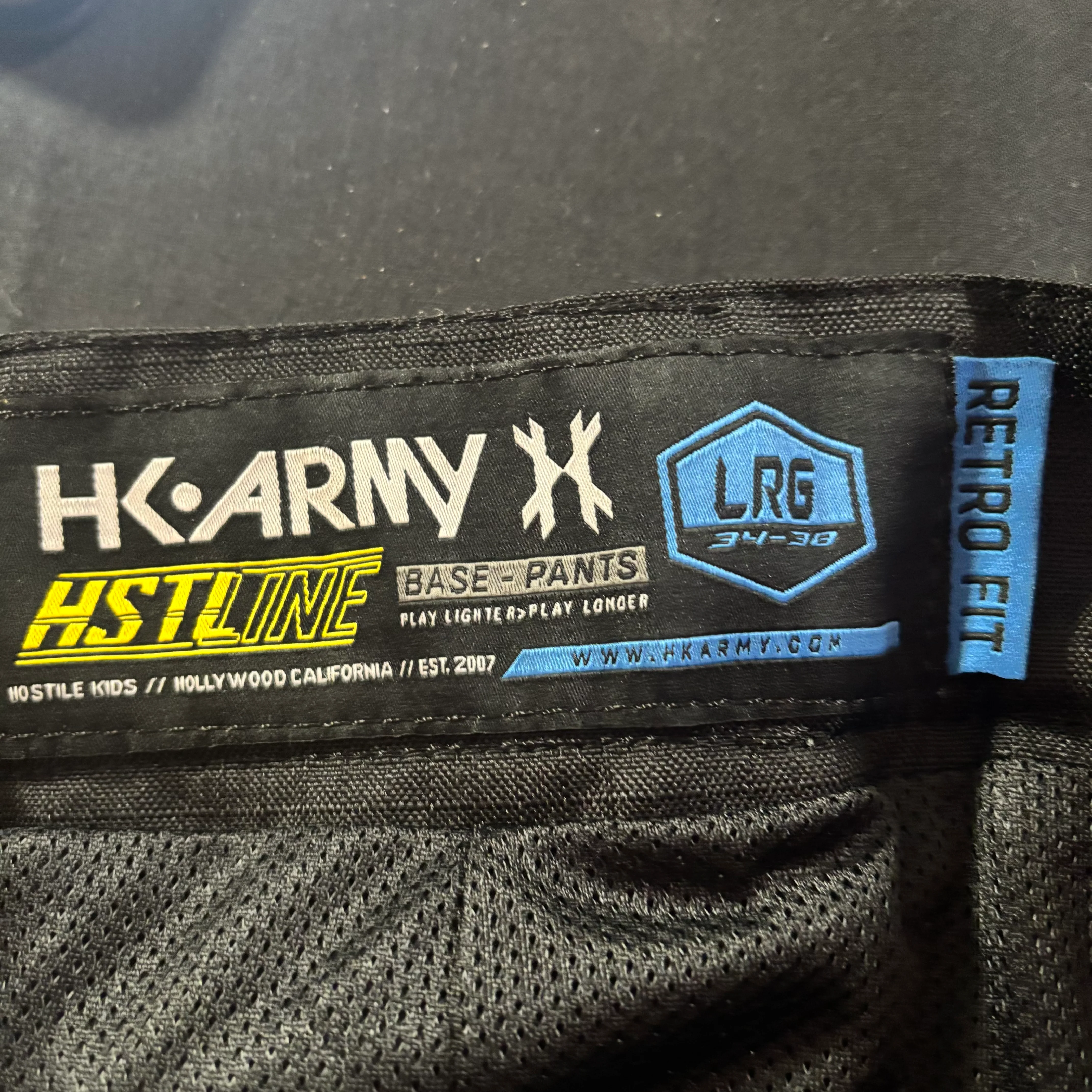 Used HK Army Hstl Retro fit Pants - Black/ white - Large - Image 3
