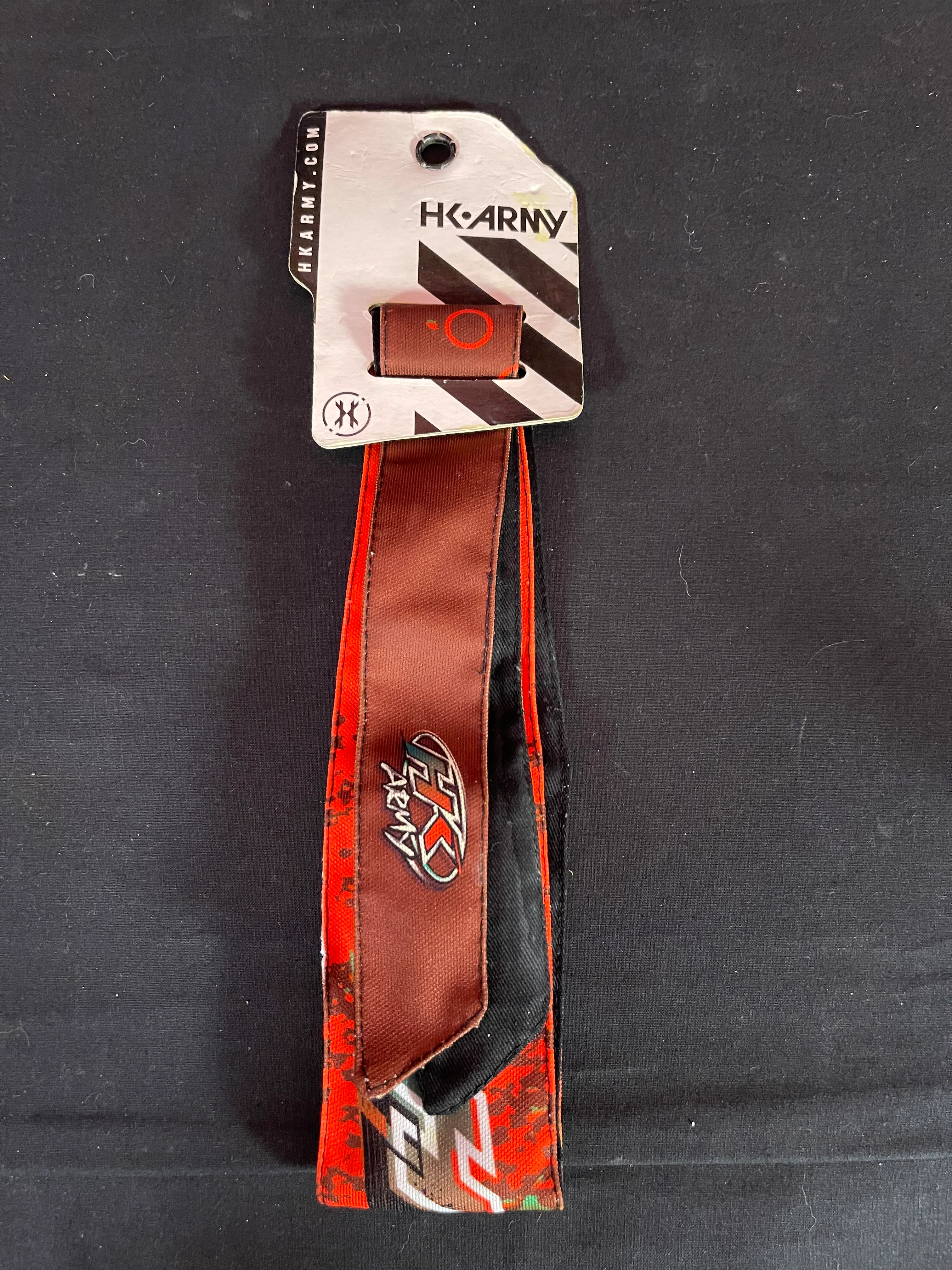Used HK Army Headband - Retro Liquid Orange/Lime - Image 2