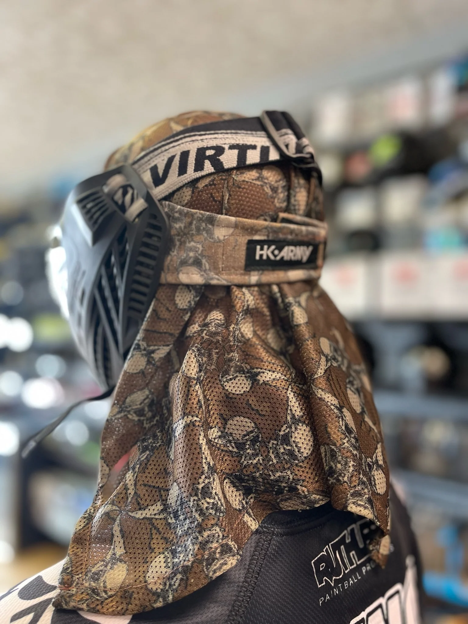 Used HK Army Hostilewear Headwrap - Forest Skulls/Forest Mesh - Image 4