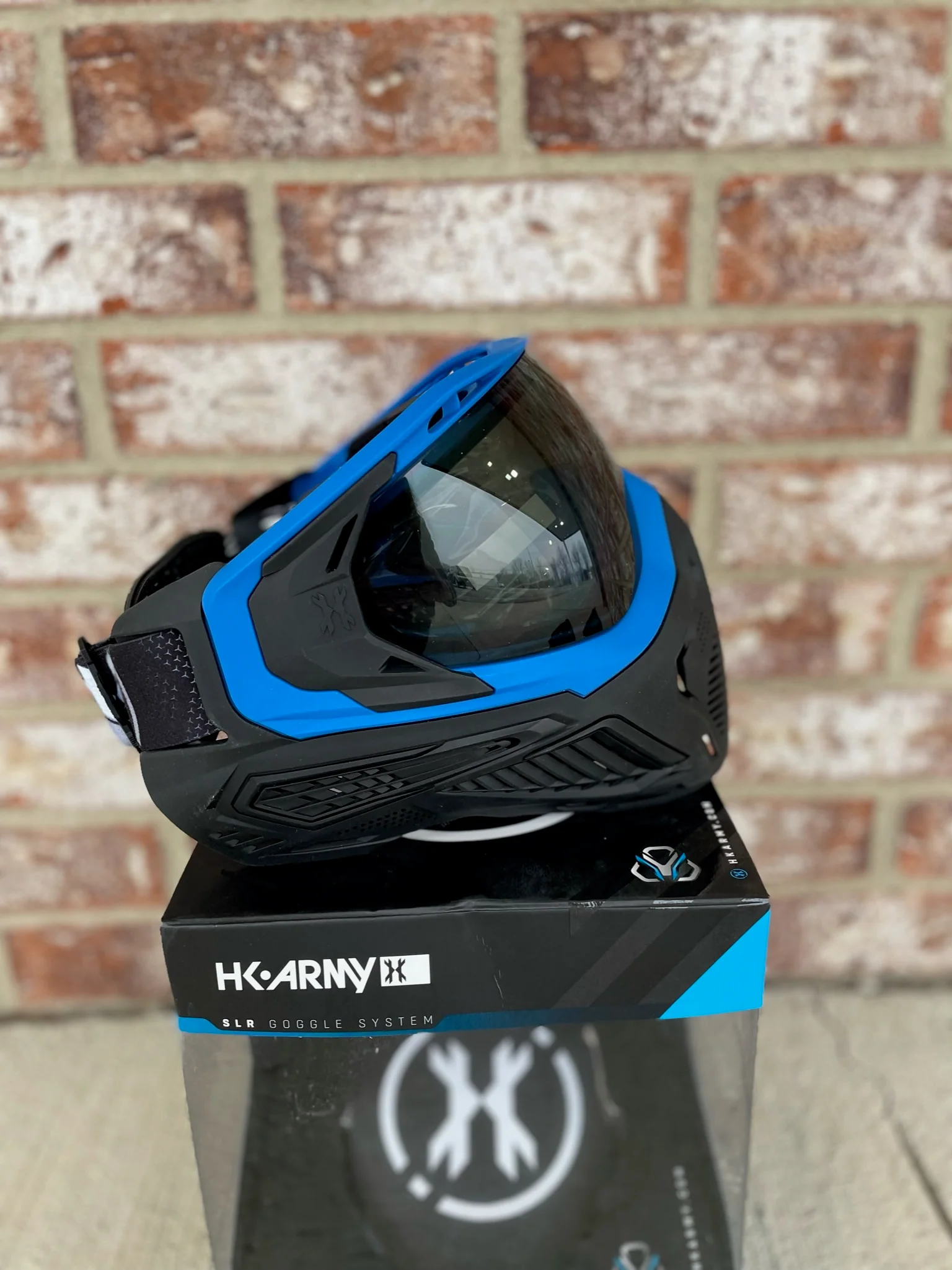 Used HK Army KLR Goggle - Black/Blue - Image 2