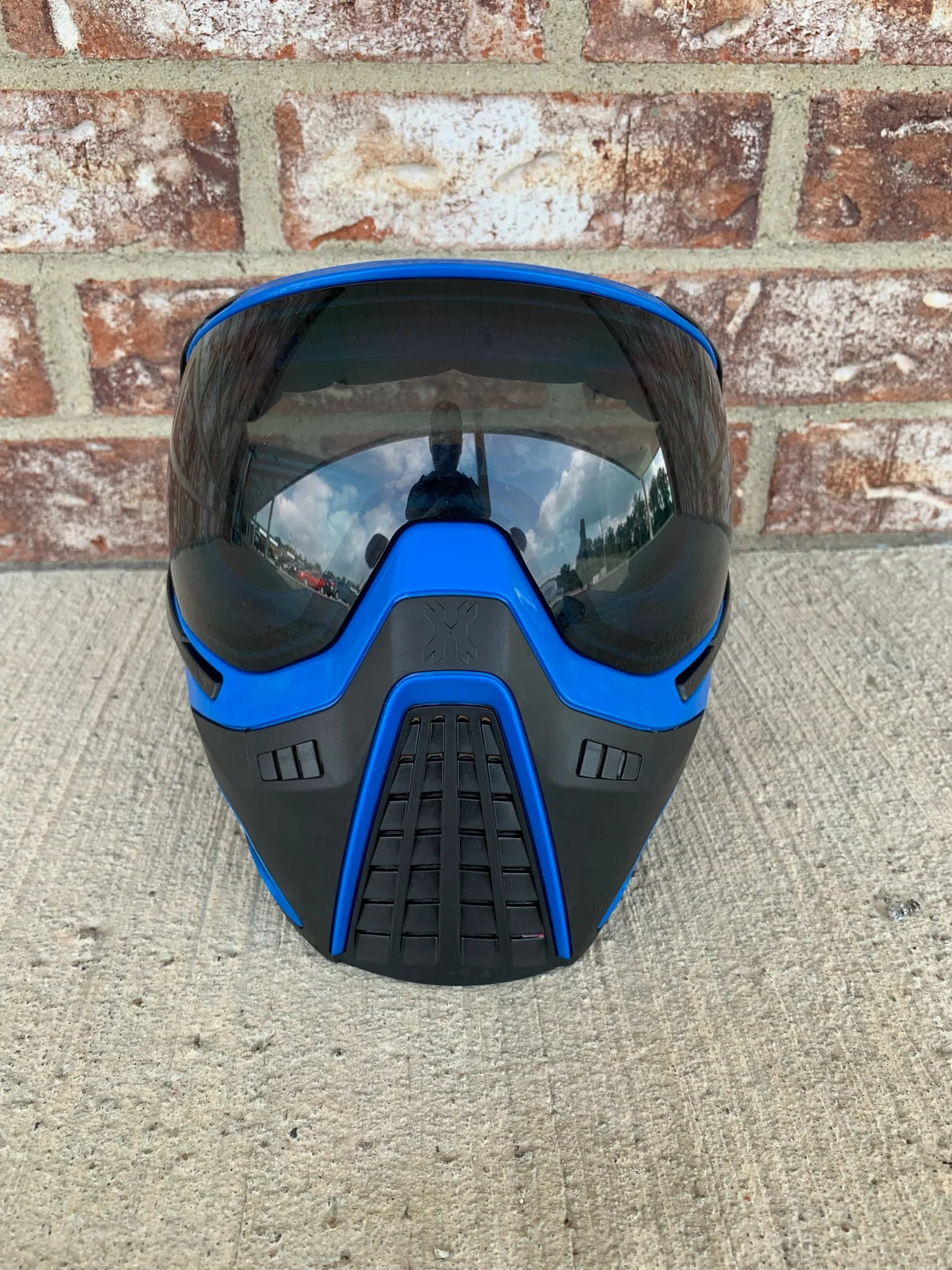 Used HK Army KLR Goggle - Black/Blue with additional Lens - Image 2