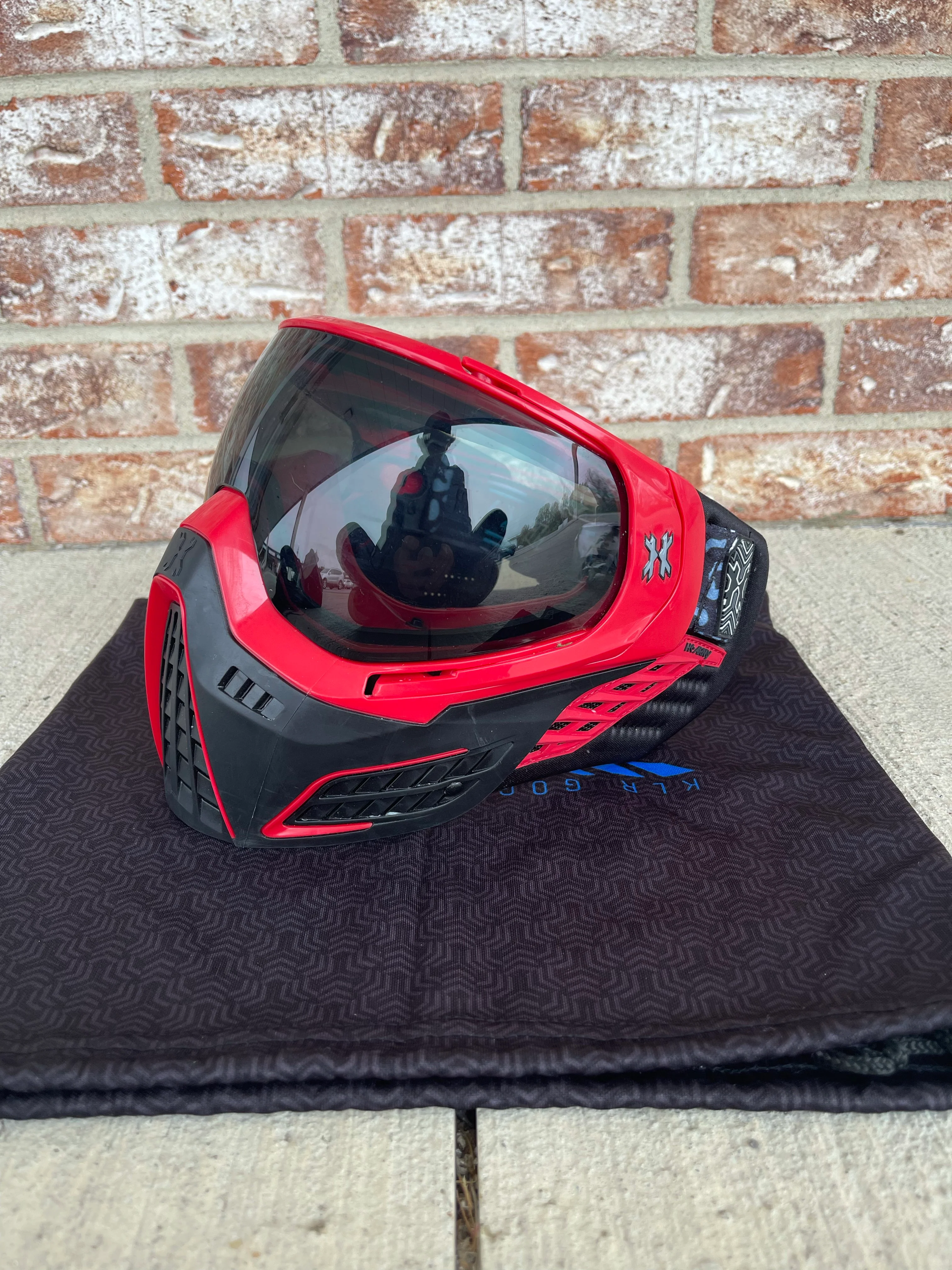 Used HK Army KLR Goggle - Black / Red - Image 2