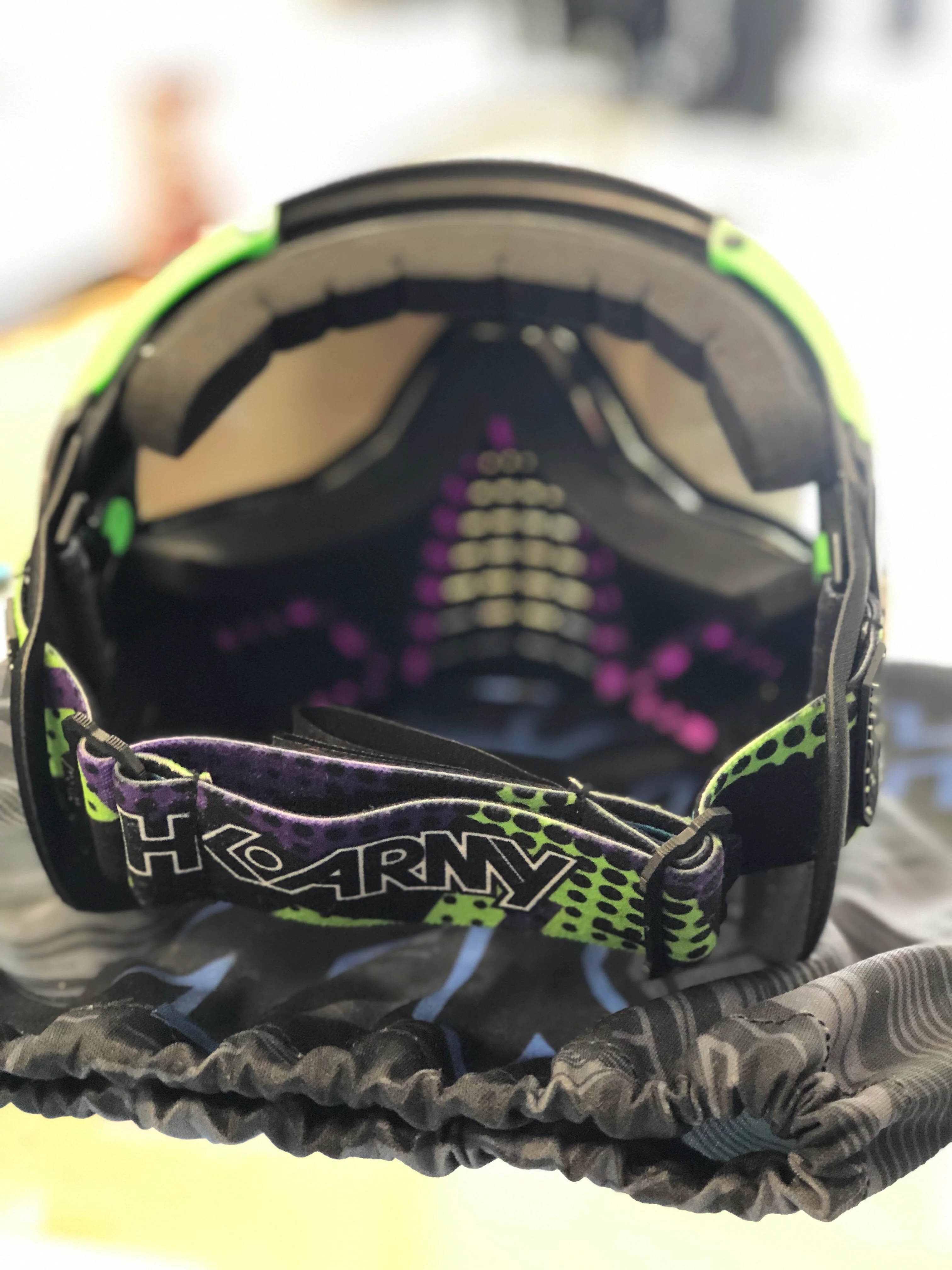 Used HK Army KLR Goggle - Lime / Purple - Image 3