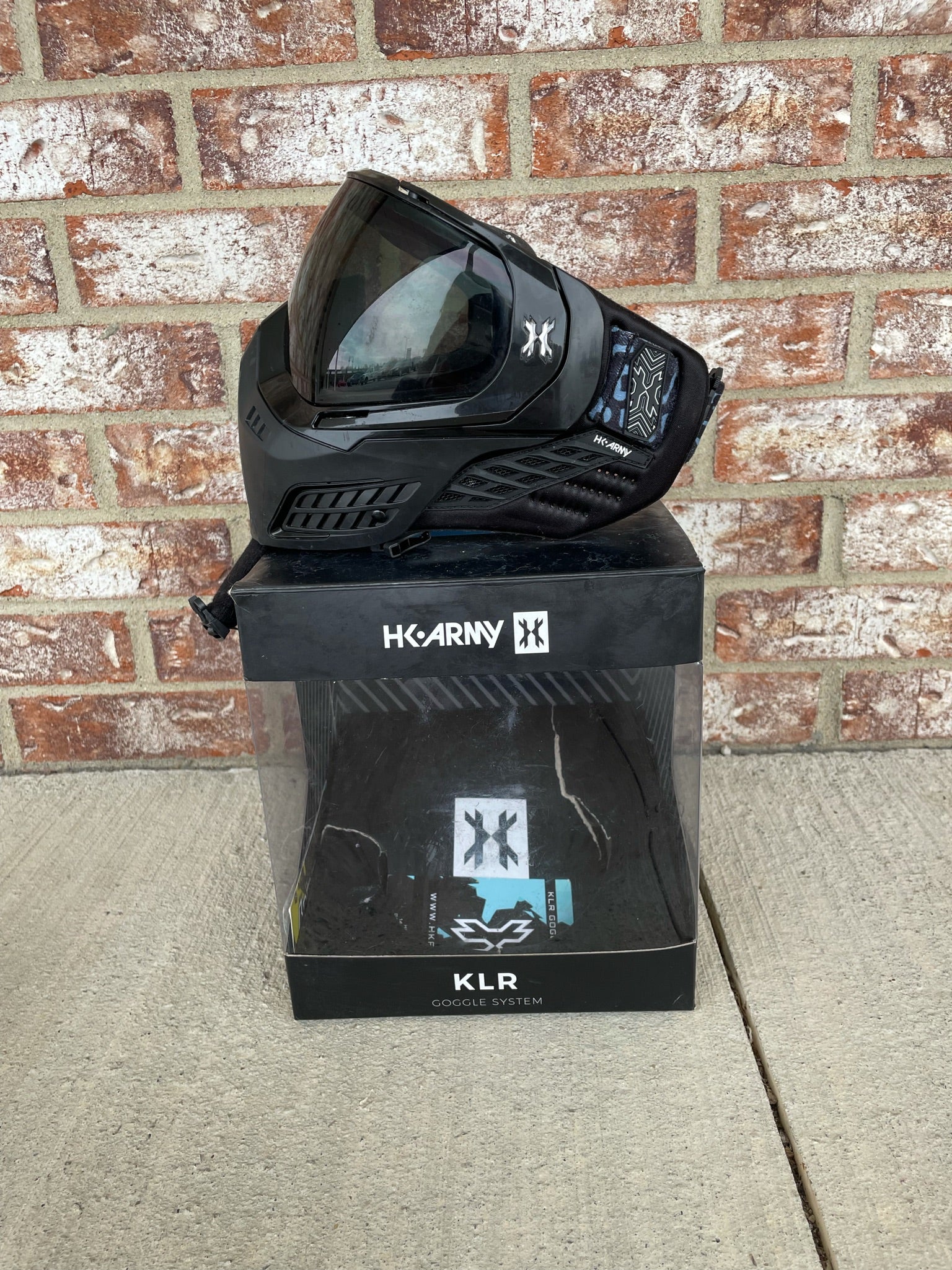 Used HK Army KLR Paintball Mask - Black - Image 3