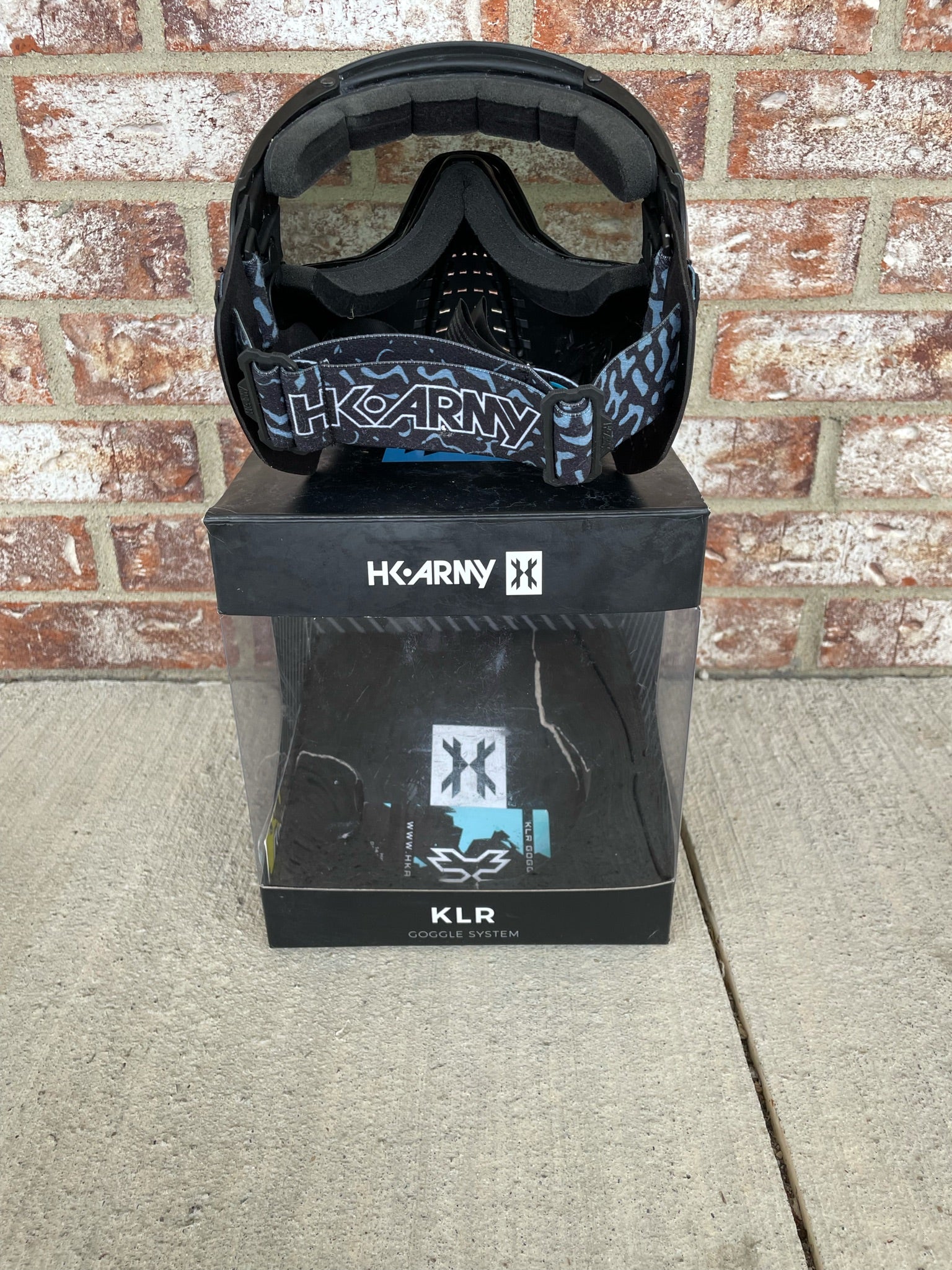 Used HK Army KLR Paintball Mask - Black - Image 4